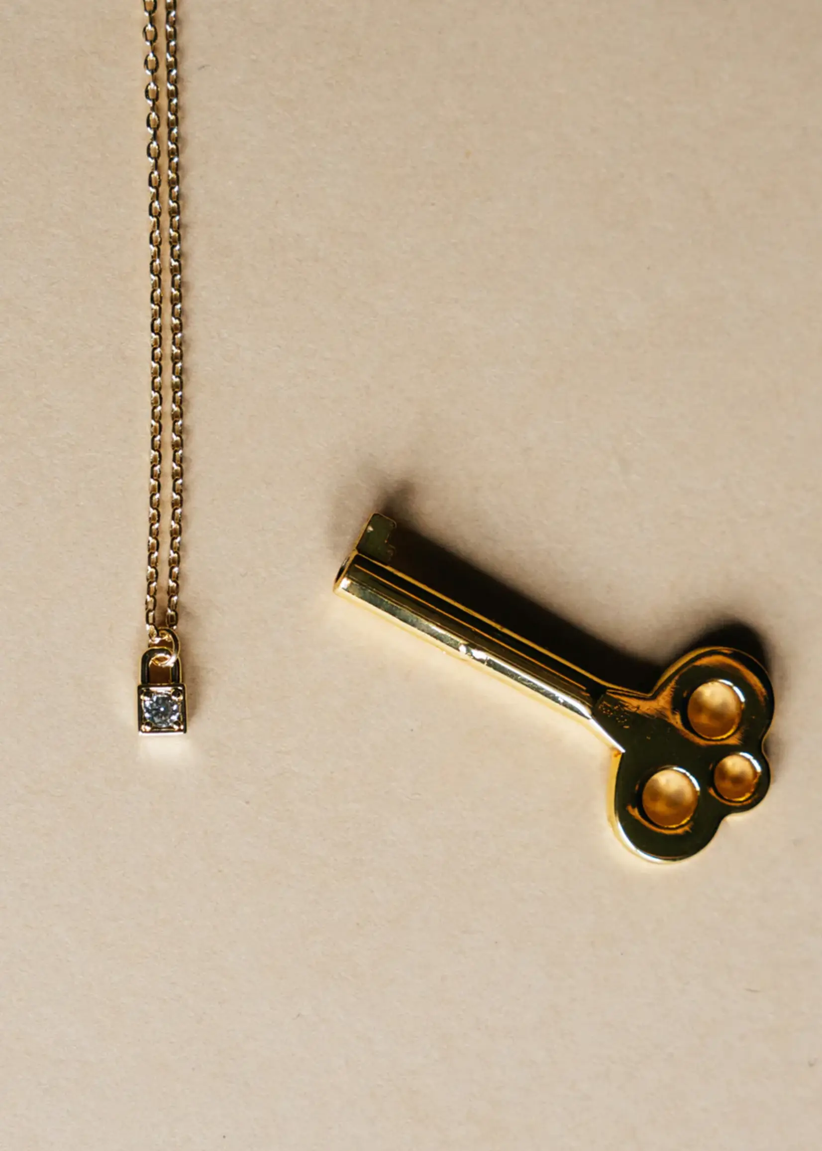 Liberte Penny Gold Locket Necklace