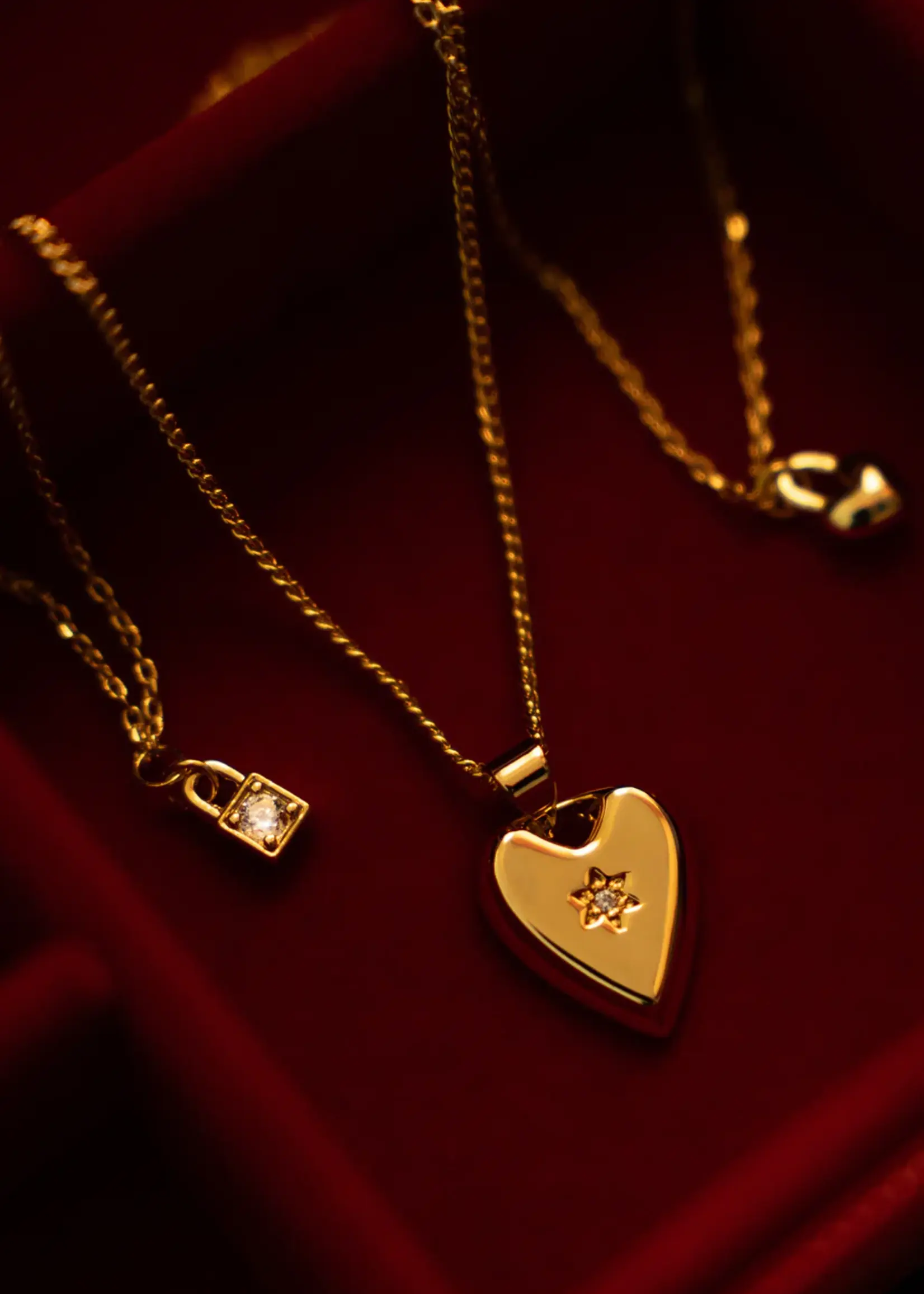 Liberte Penny Gold Locket Necklace