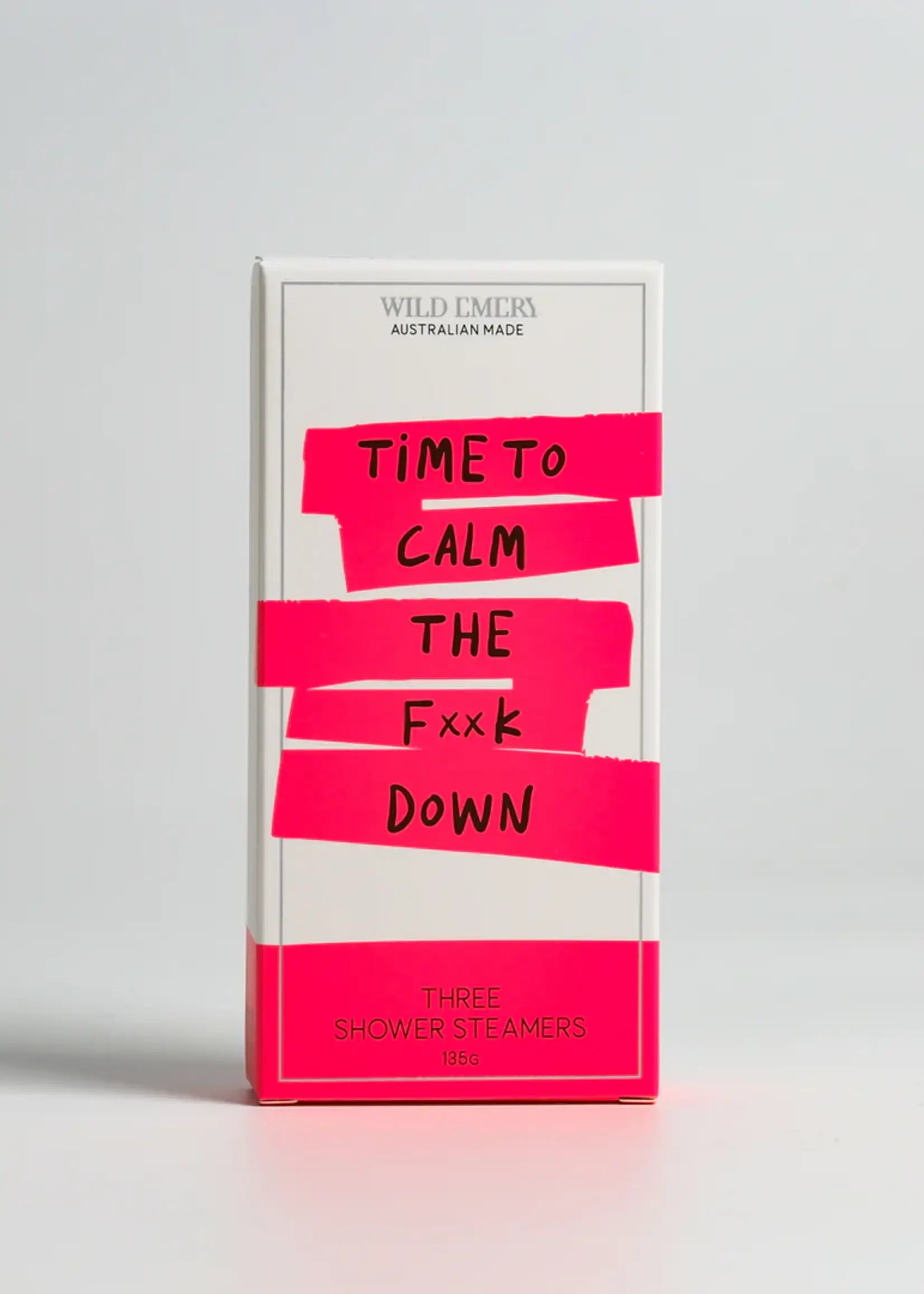 Wild Emery Time To Calm The F**k Down Cheeky Shower Steamer 3 Pack