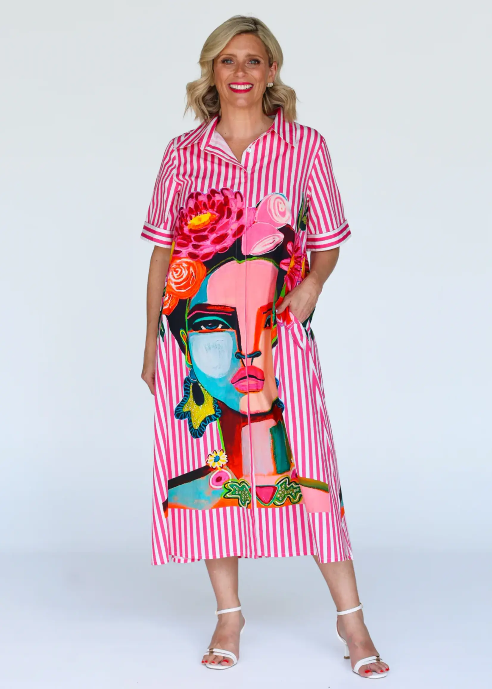 Liv & Milly Frida Dress - Pink