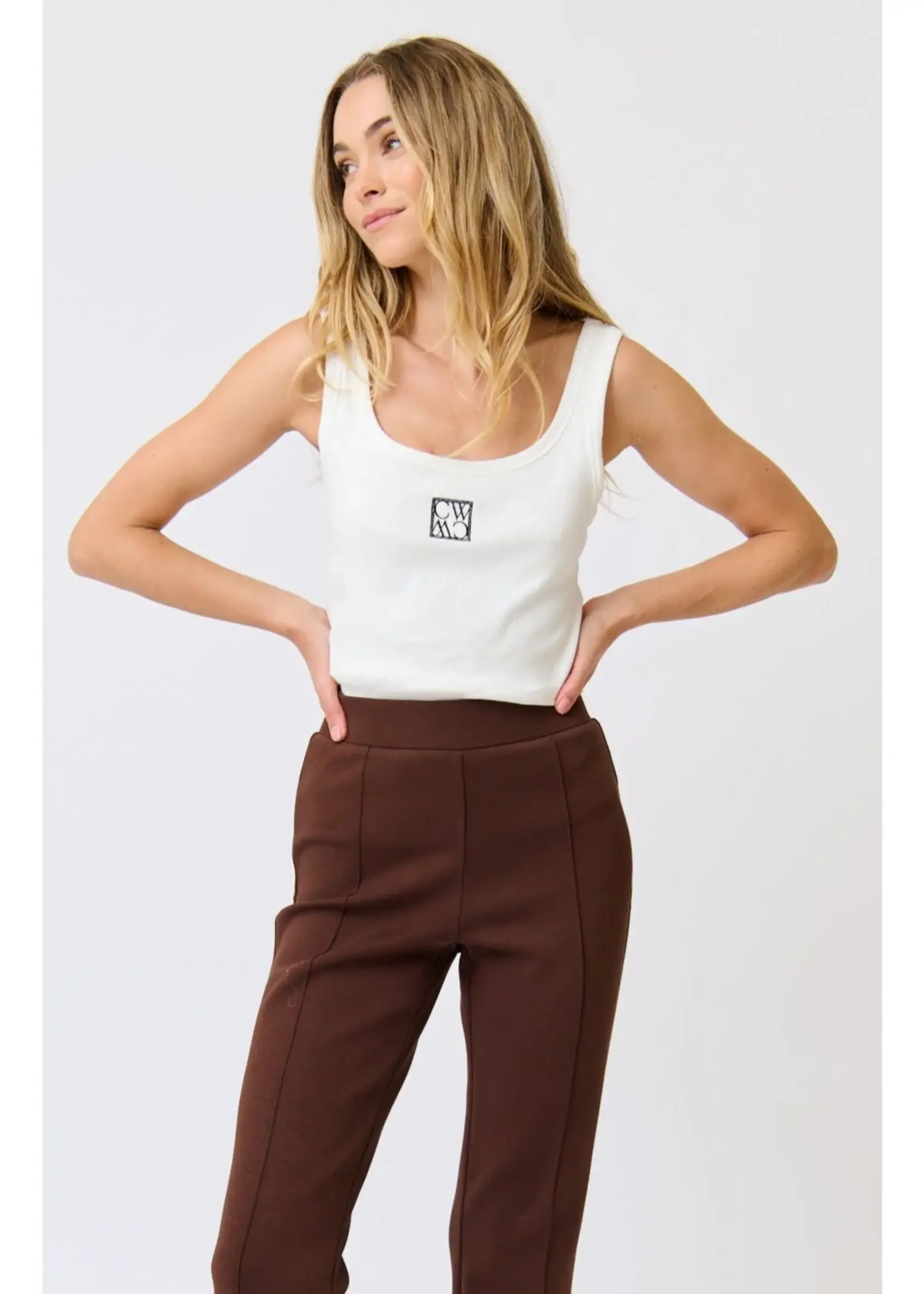 cartel and willow Tarrah Tank - White