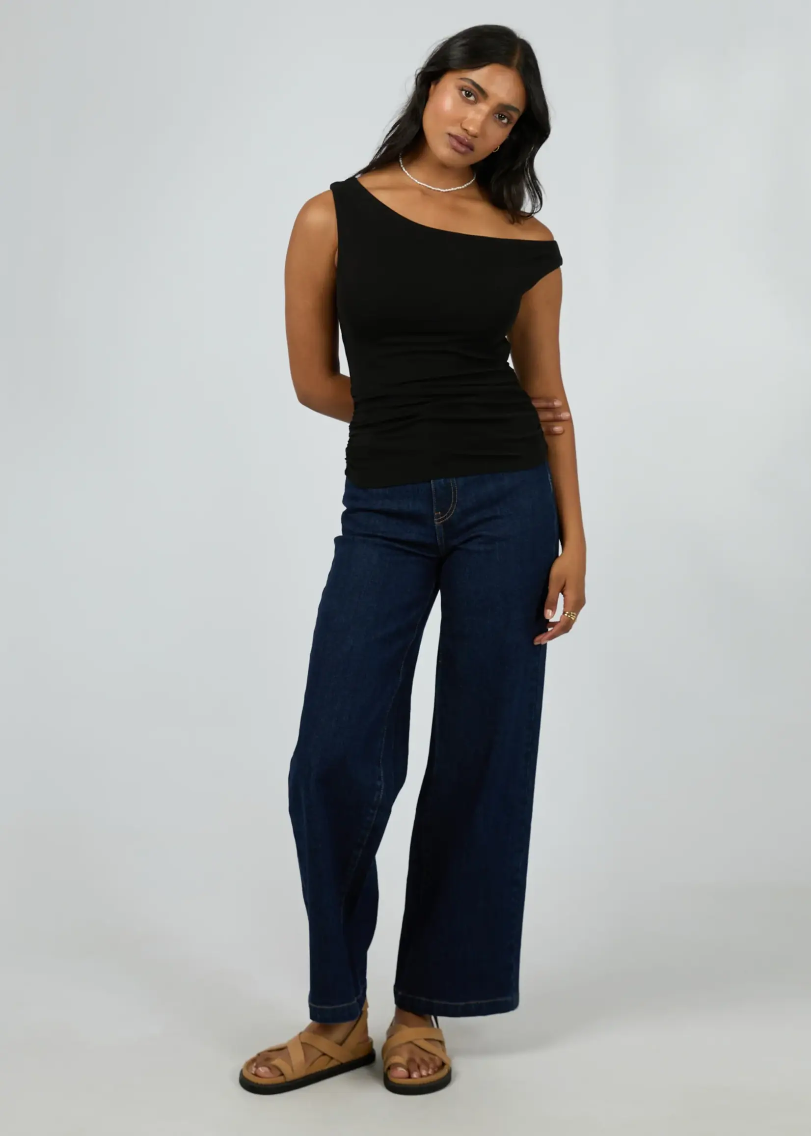 Kylie Off Shoulder Top - Black