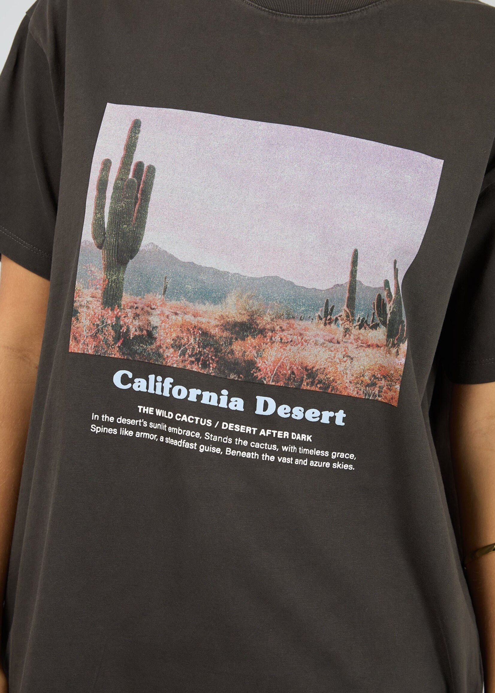 All About Eve Liberty Road Relaxed Tee - Washed Black