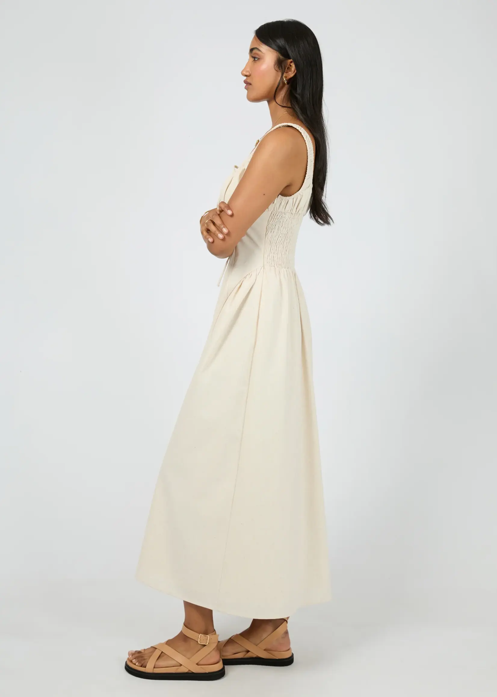 Mavis Maxi Dress - Natural
