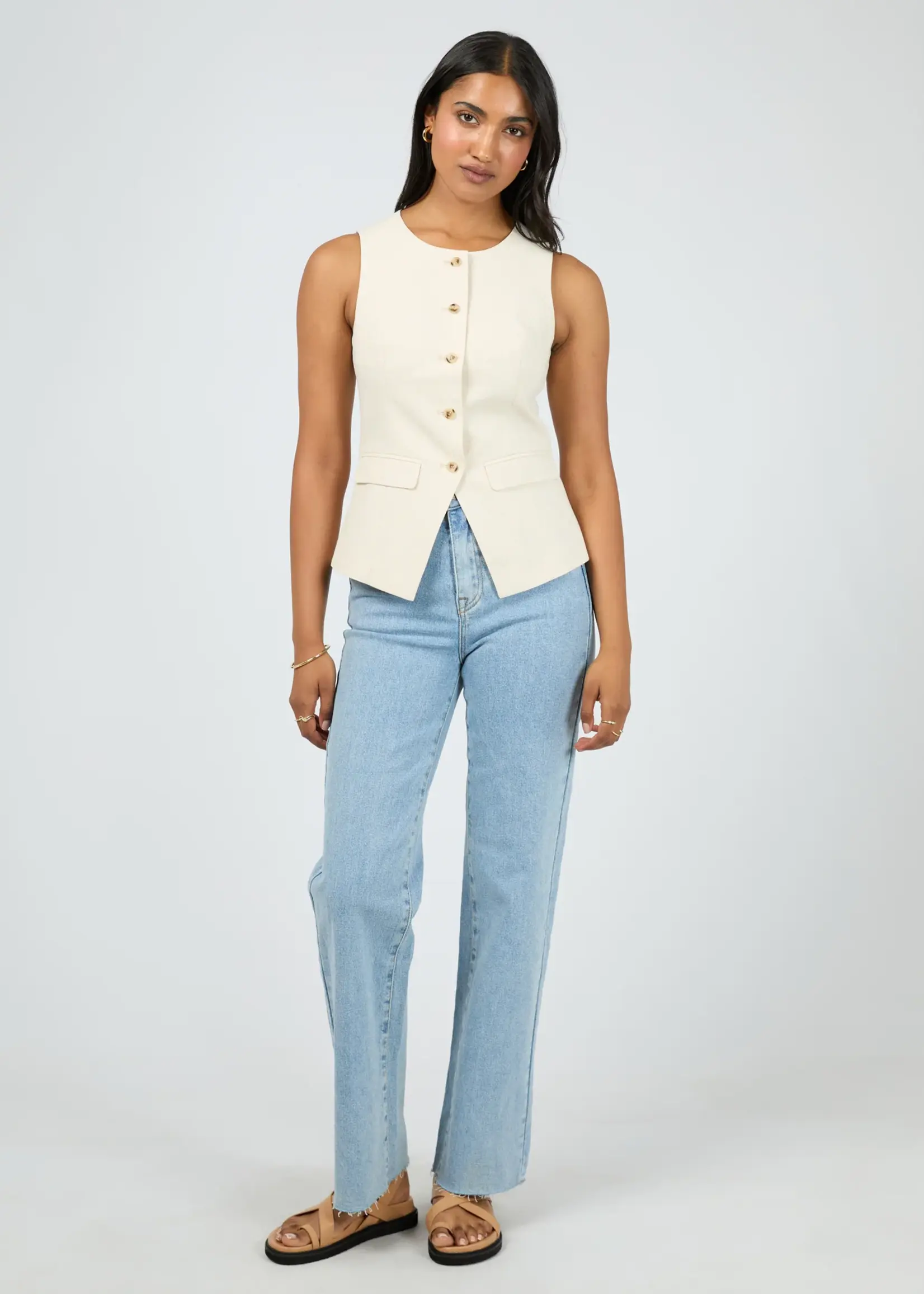 All About Eve Mavis Vest - Natural