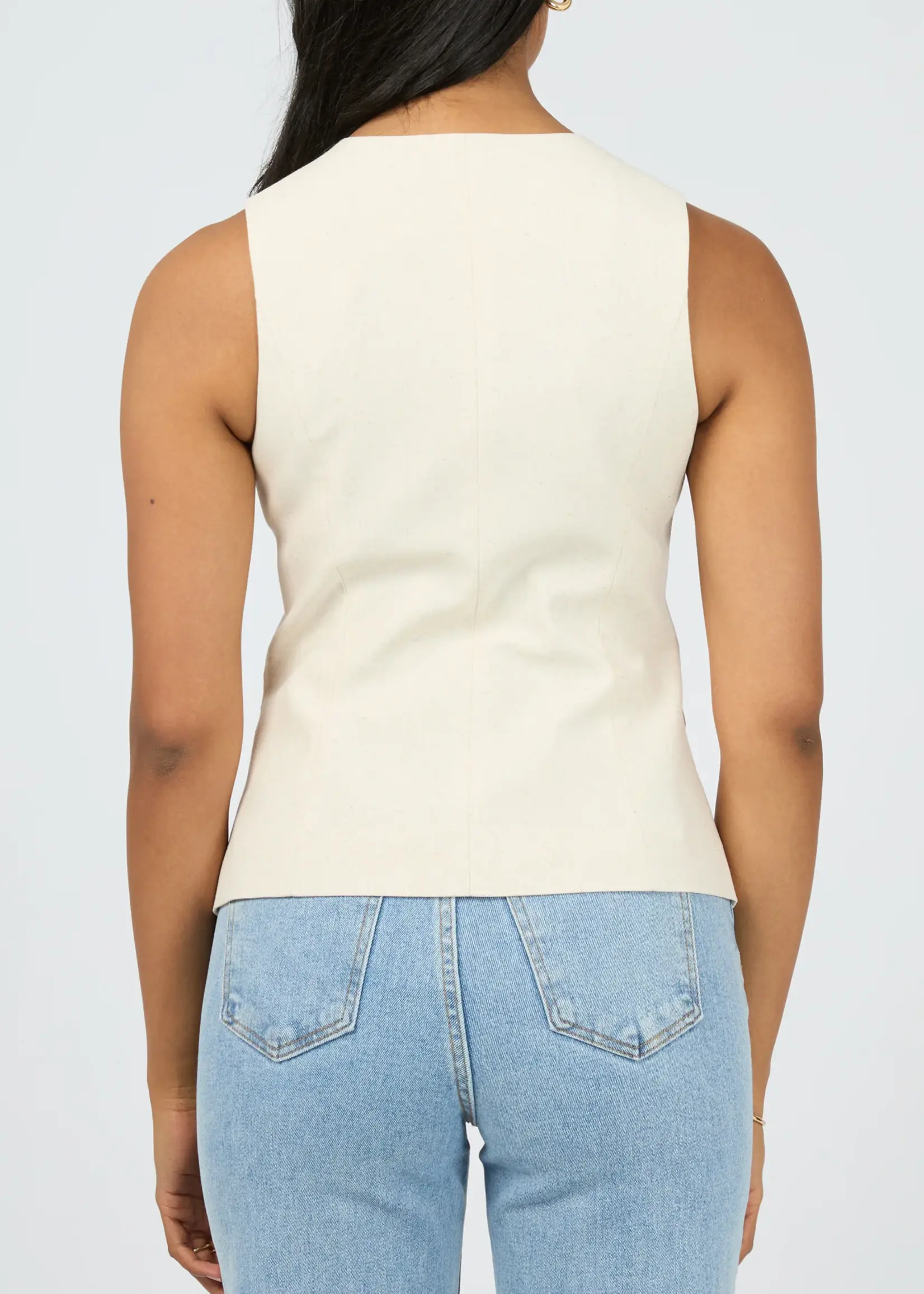 All About Eve Mavis Vest - Natural