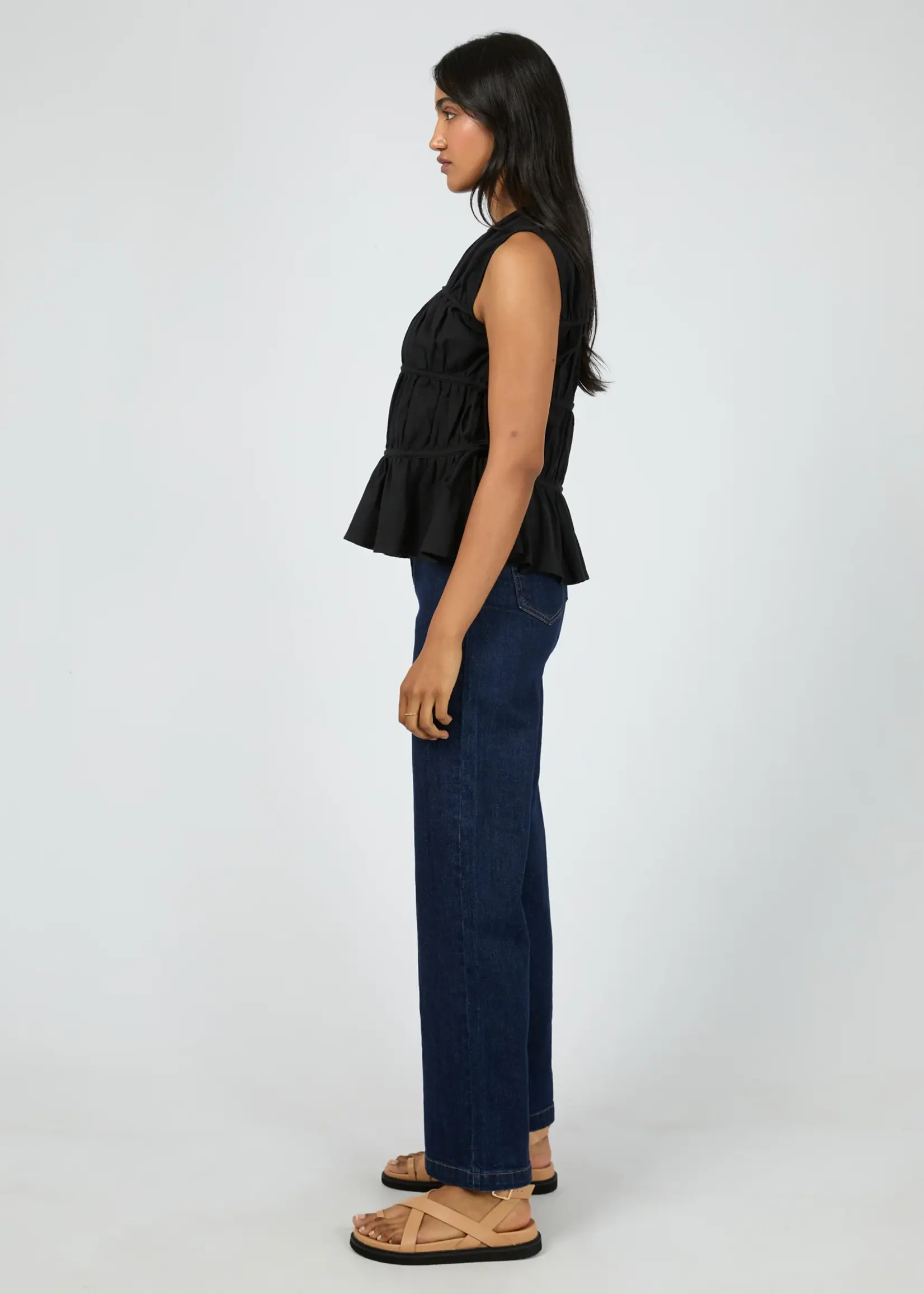 Lou Lou Tie Top - Black