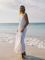 Lou Lou Tie Maxi Dress - White