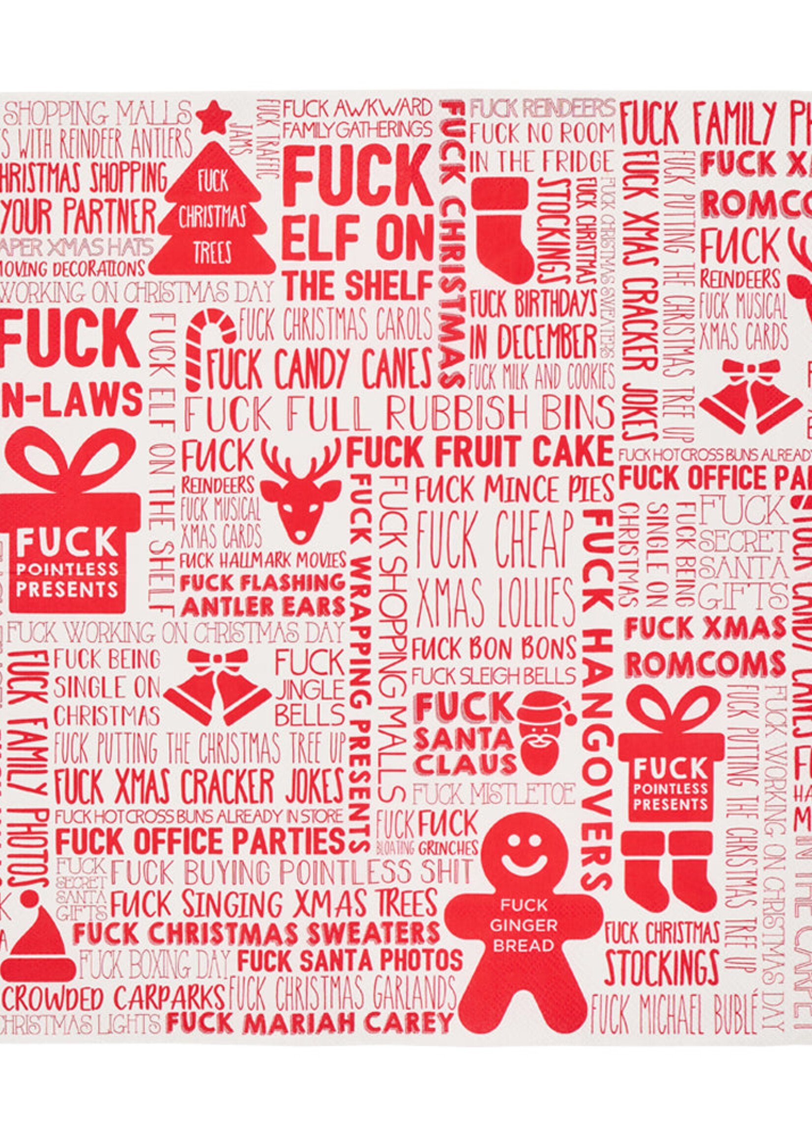 Paper Napkin - F*ck Christmas 20pc