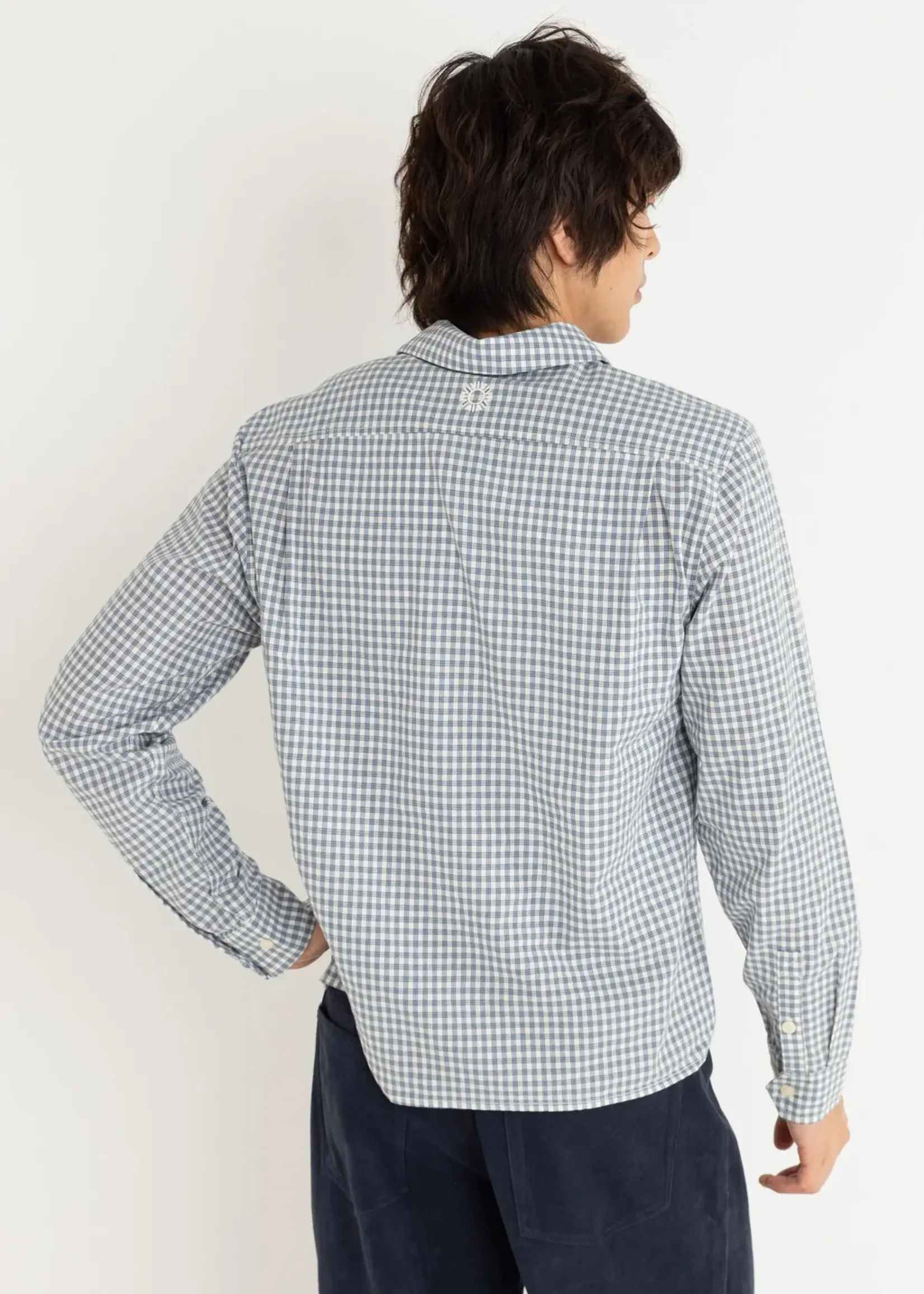 Rhythm Azul Check LS Shirt - Blue