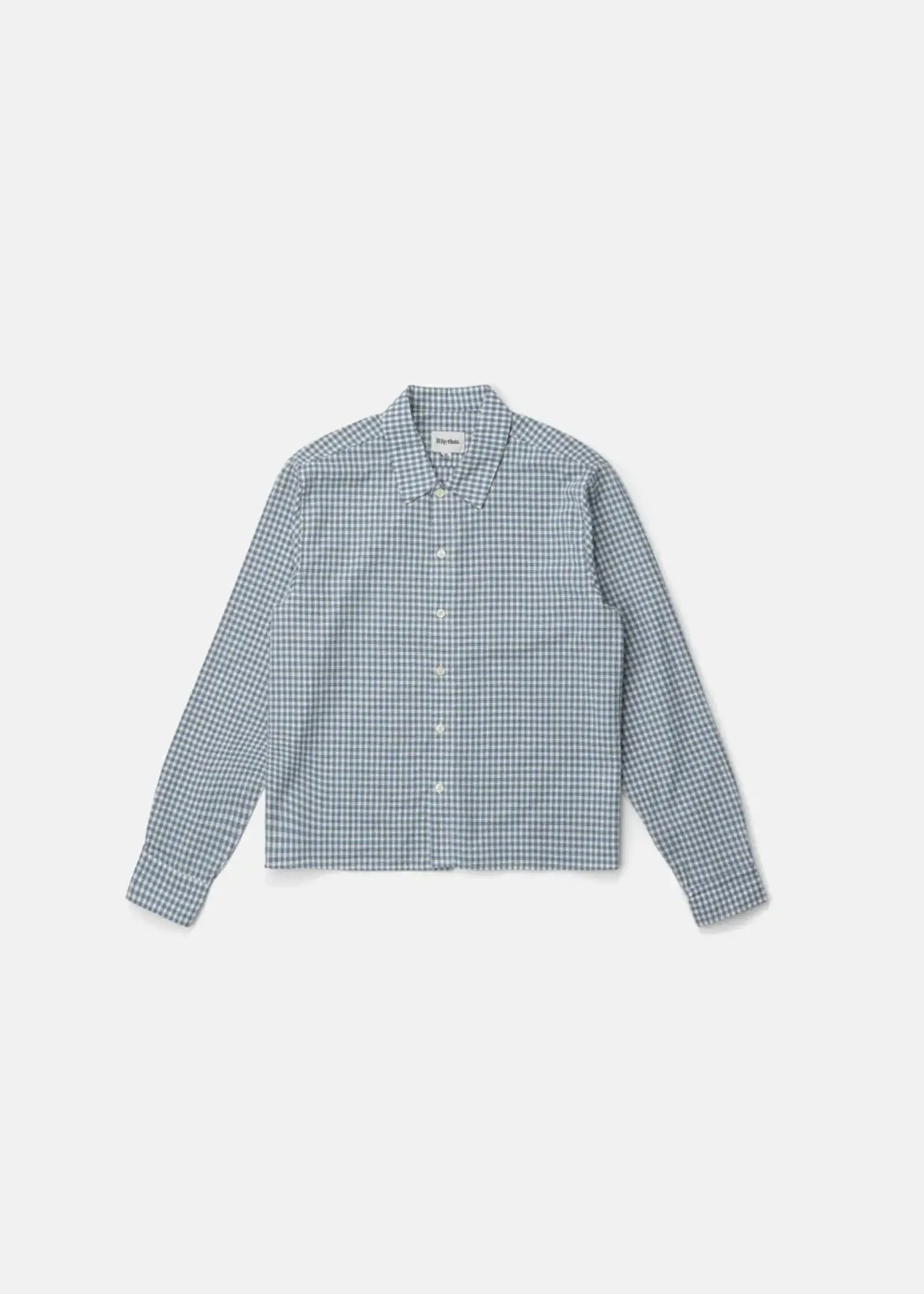 Rhythm Azul Check LS Shirt - Blue