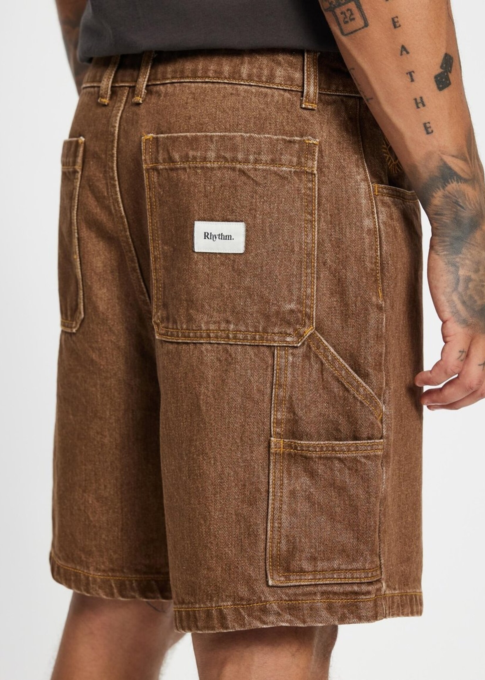 Rhythm Sundowner Denim Short - Tobacco