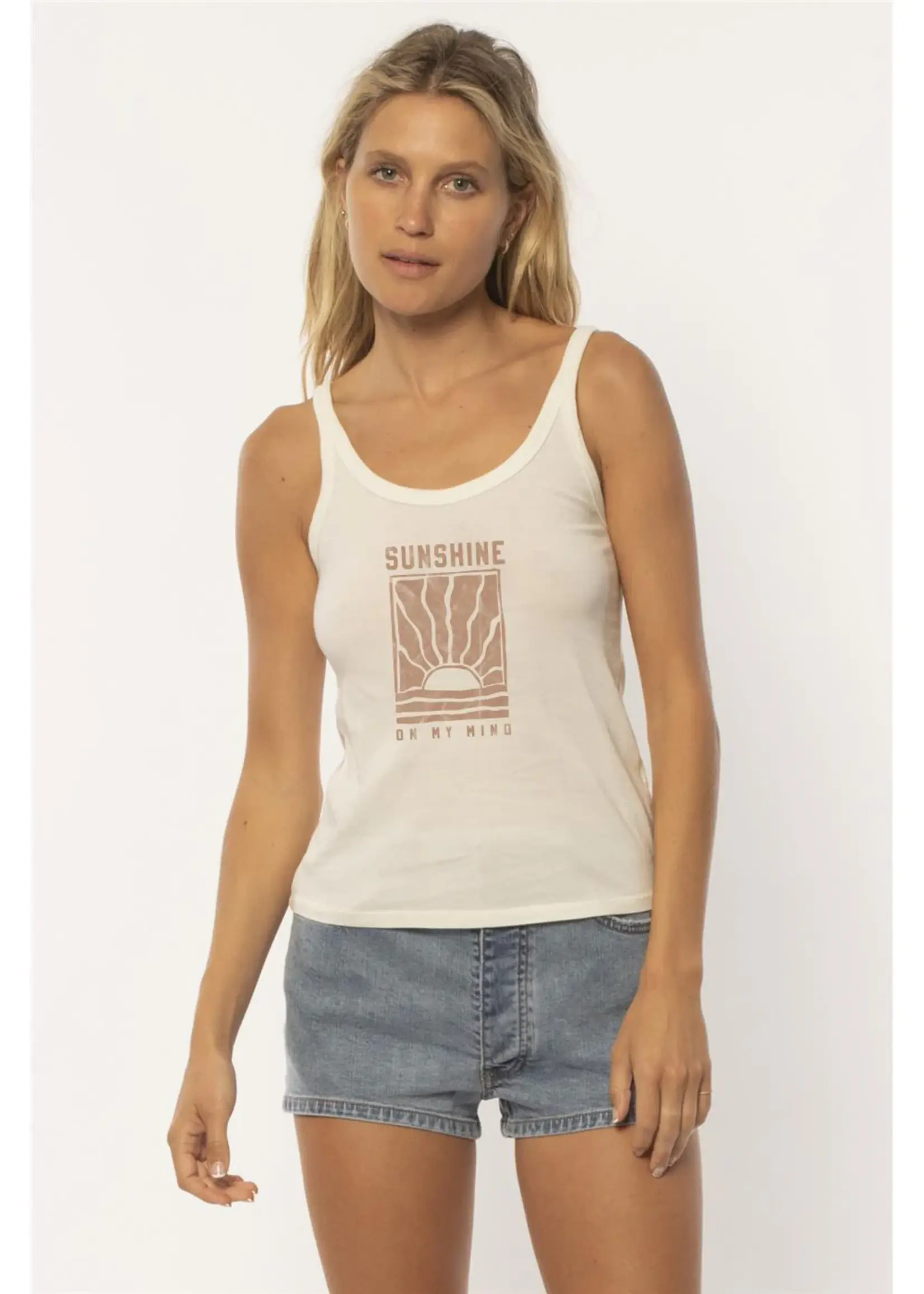 On My Mind Knit Tank - Vintage White