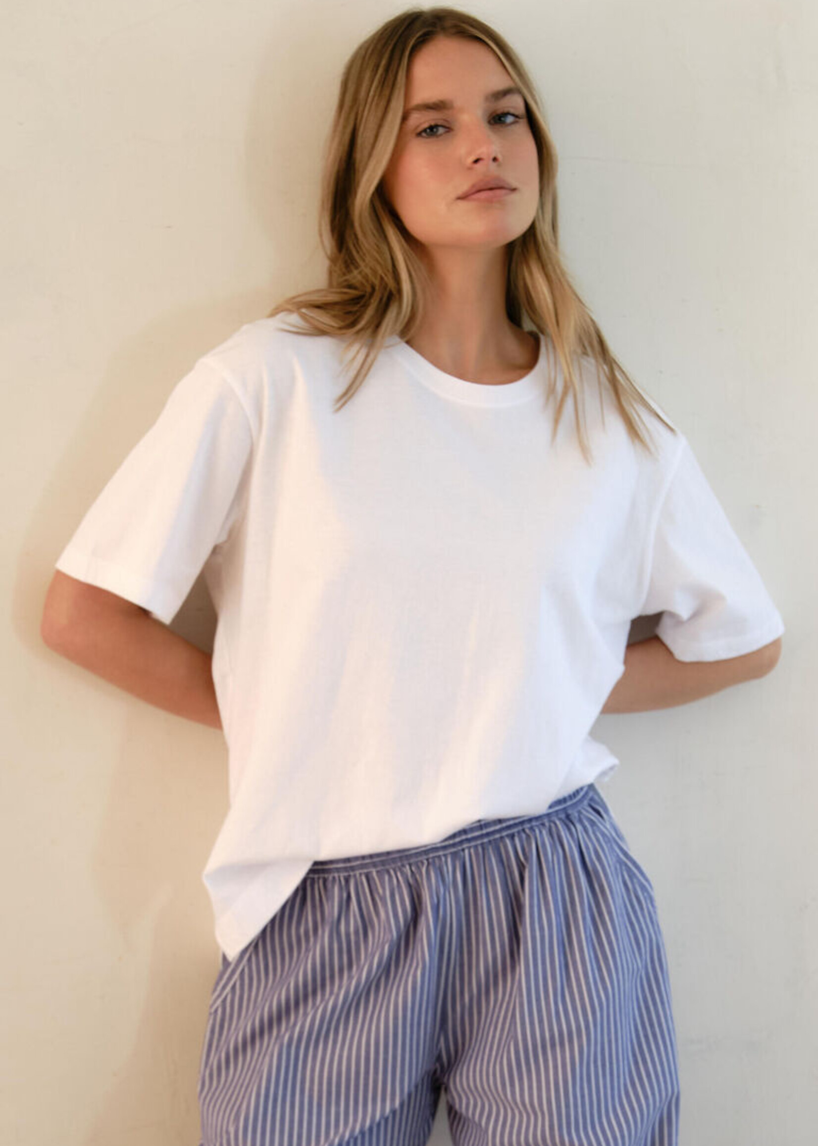 Ceres Life Stevie Slouchy Tee -White