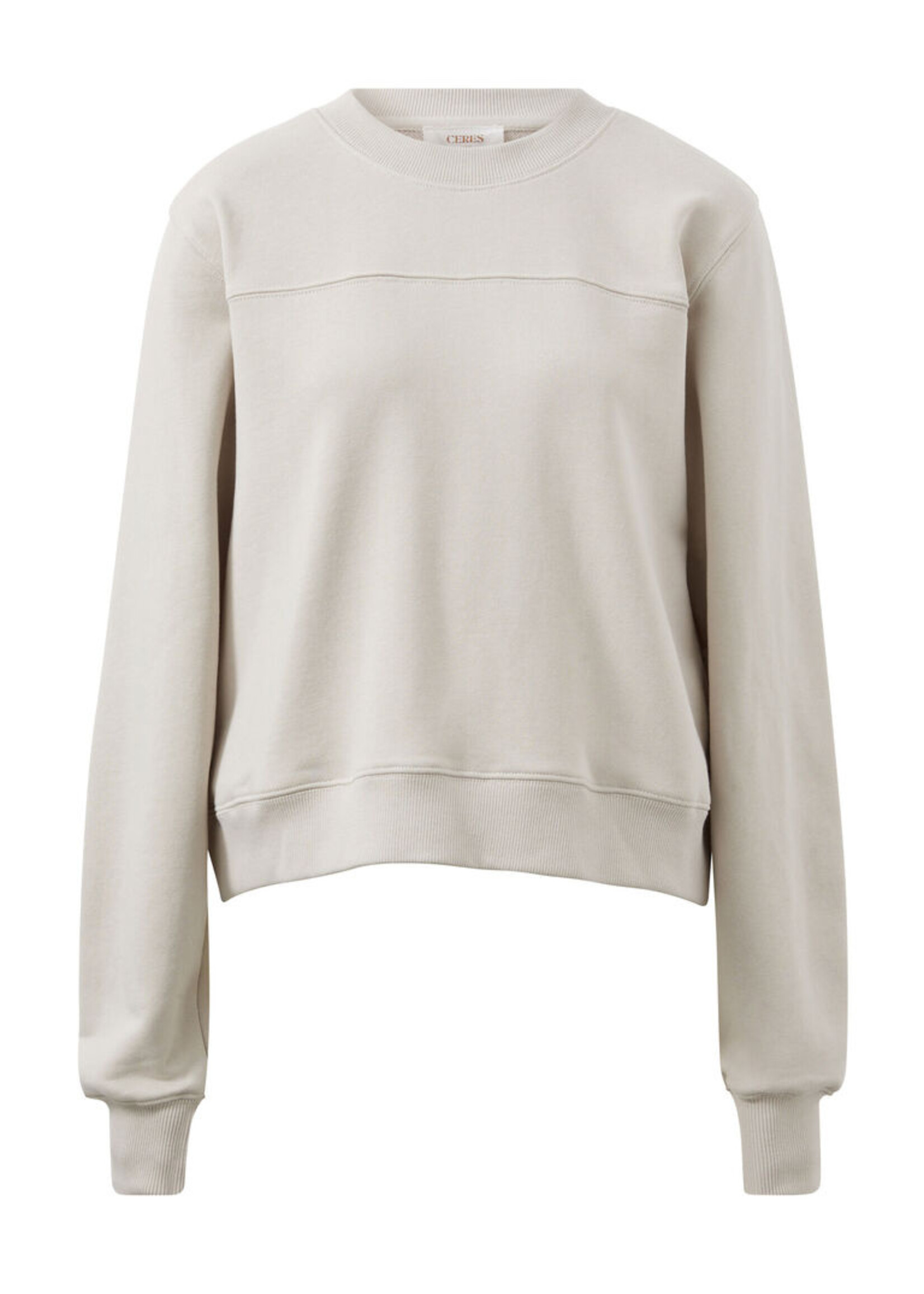 Ceres Life Alba Seamed Fleece Top Almond