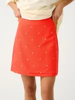 cartel and willow Zyla Mini Skirt - Mandarin Spot