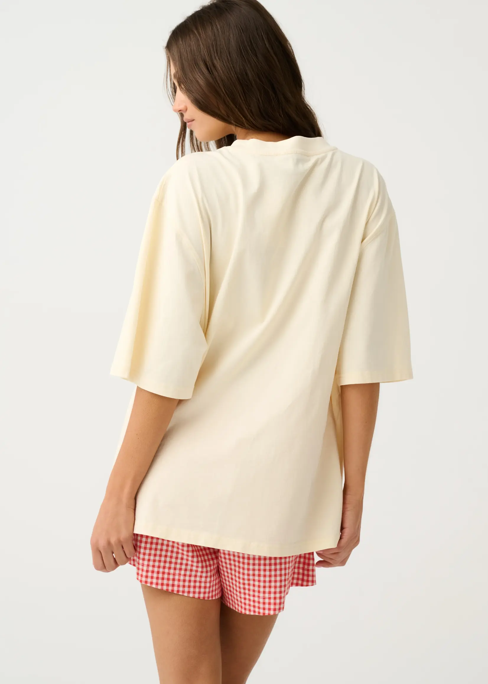 cartel and willow Jeana Tee - Buttermilk Leopard