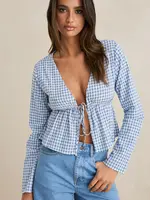 rthymn Lola Check Tie Front