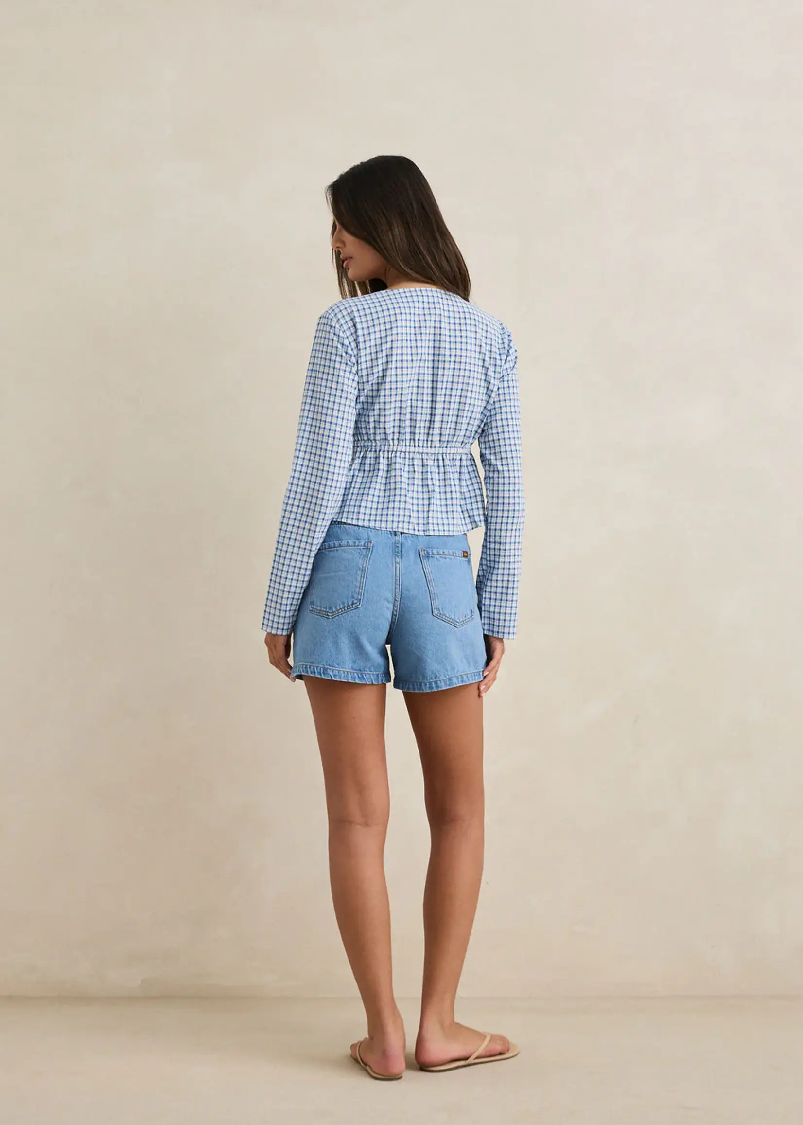 rthymn Lola Check Tie Front