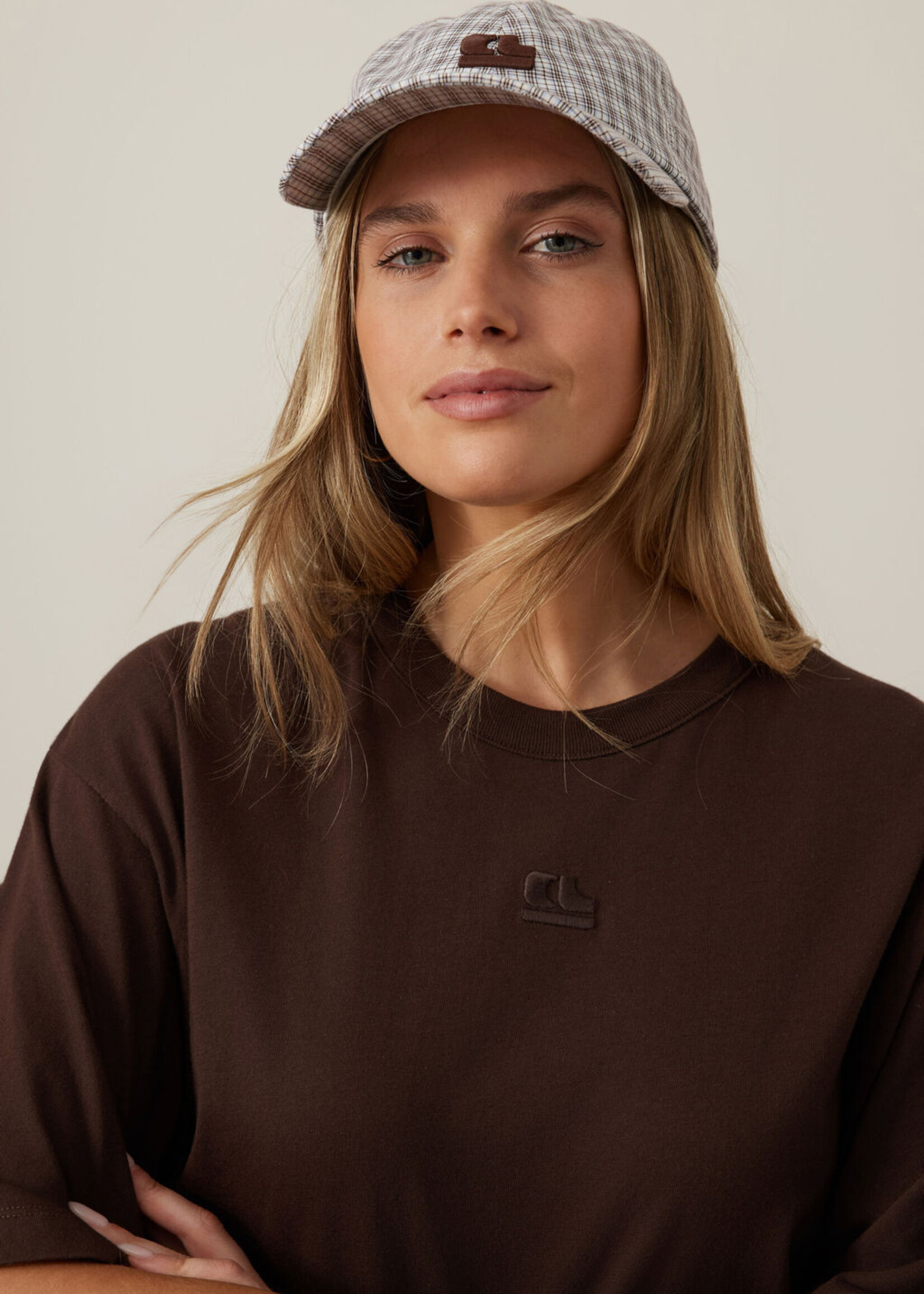 Ceres Life Pip Everyday Cap - Wine Choc Blue Check