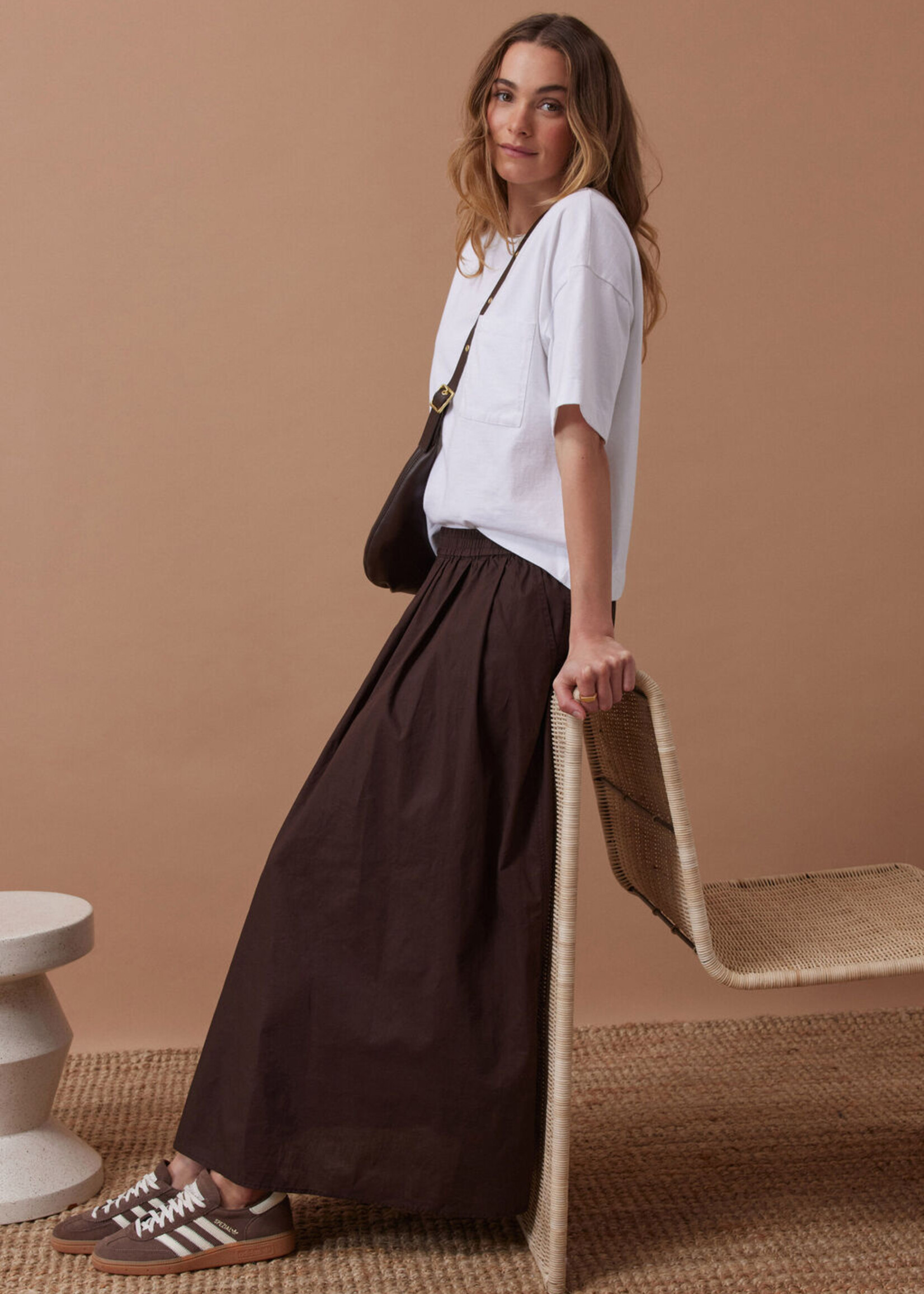 Ceres Life Florence Maxi Skirt - Chocolate