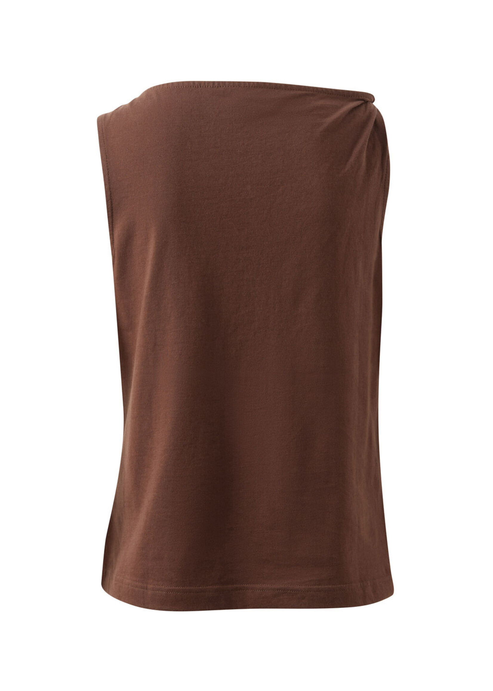 Ceres Life Tahlia Twist Strap Tank - Chocolate