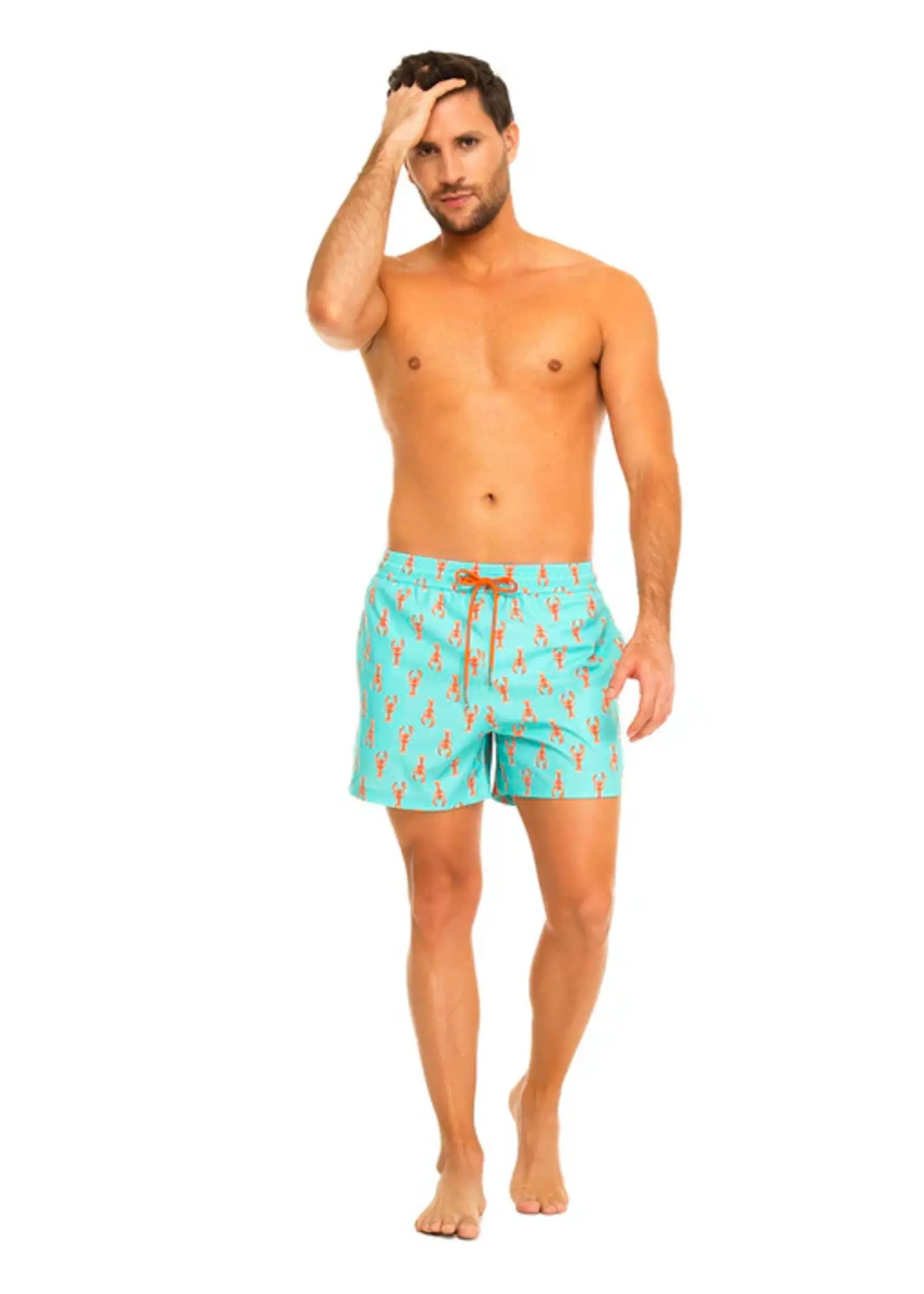 tolu Green Lobster  Mens Swim Shorts