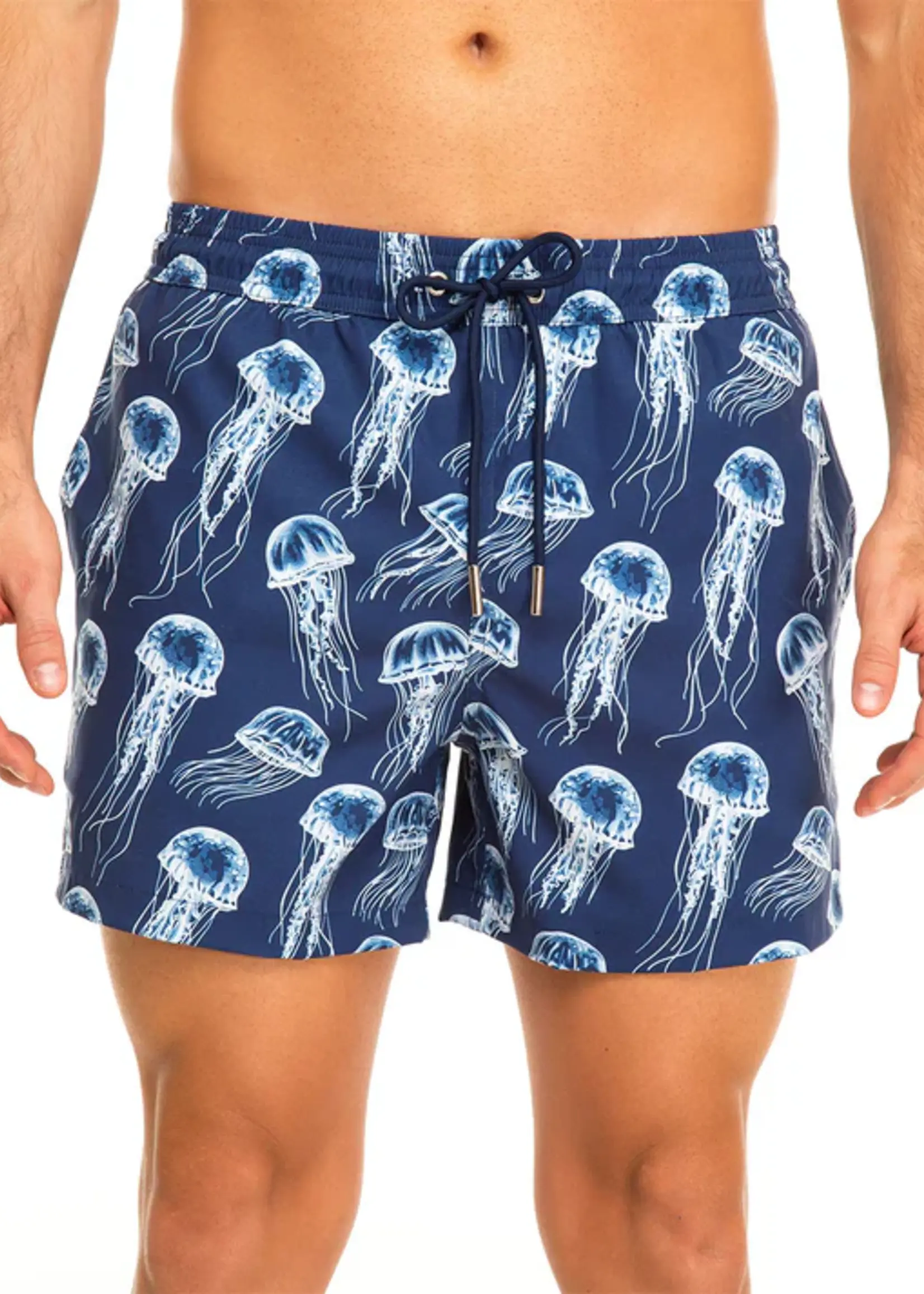 tolu Blue Jellyfish Mens Swim Shorts