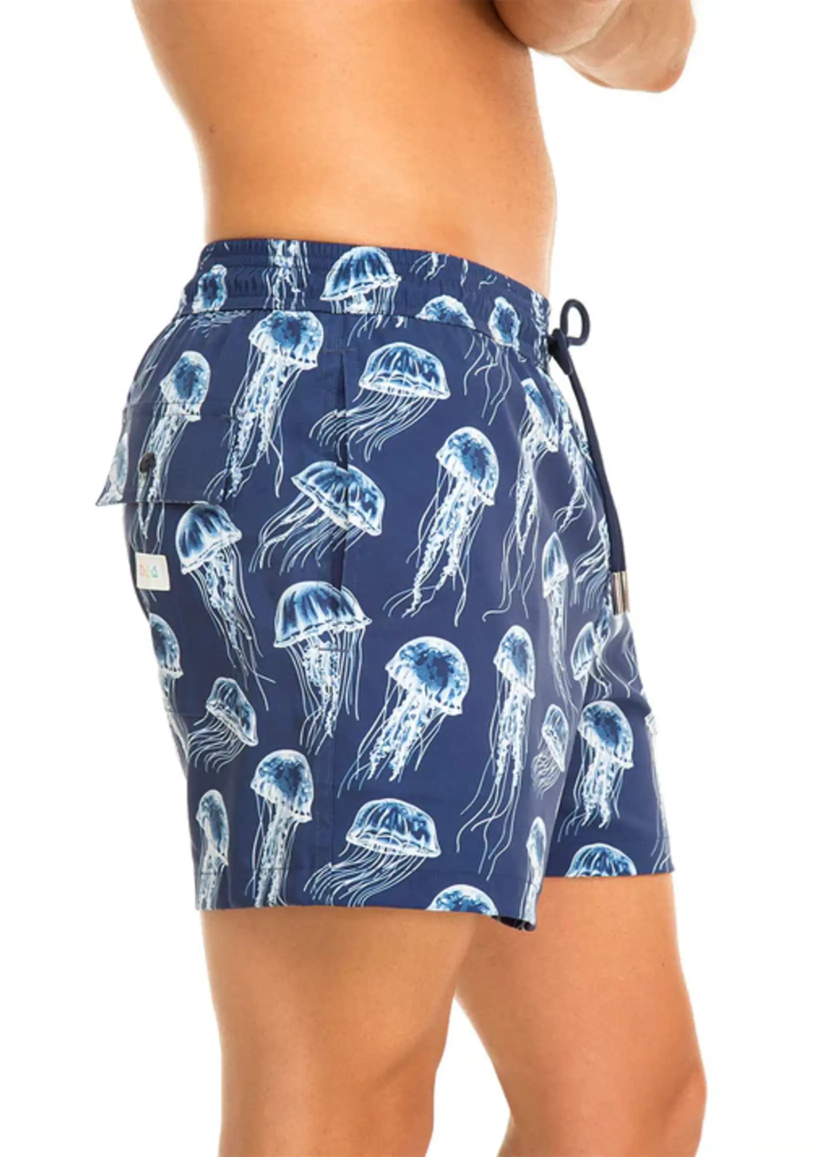 tolu Blue Jellyfish Mens Swim Shorts