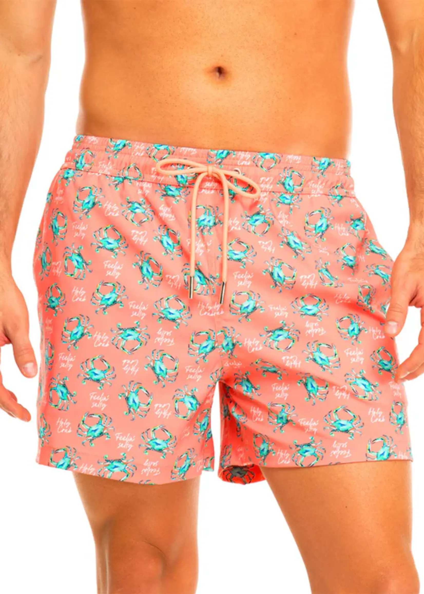 tolu Orange Crab Mens Swim Shorts
