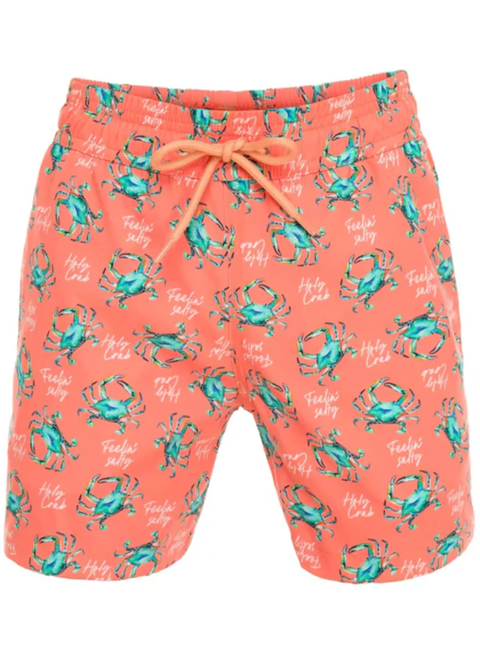 tolu Orange Crab Boy Swim Shorts