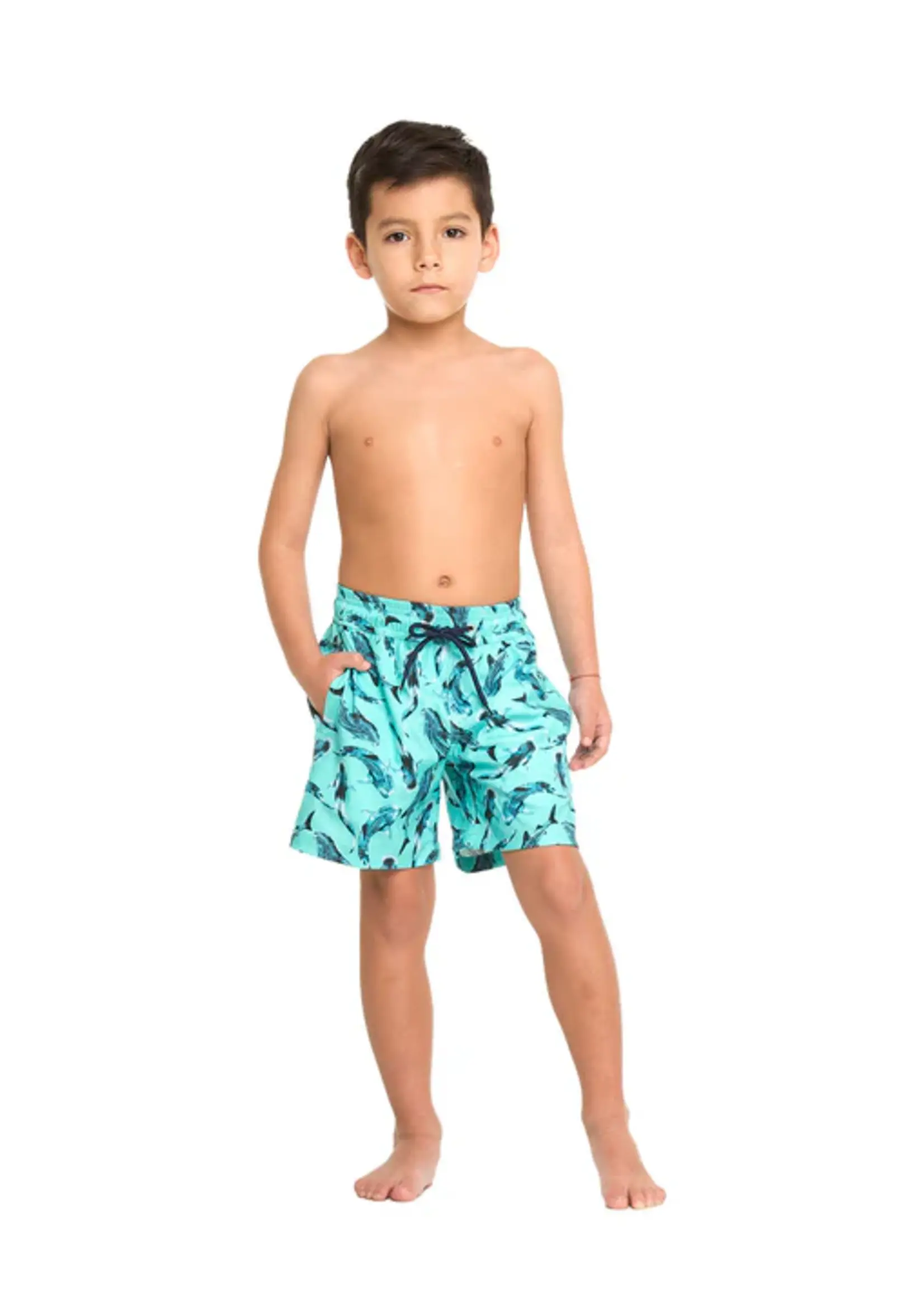 tolu Blue Whale Shark Boy Swim Shorts
