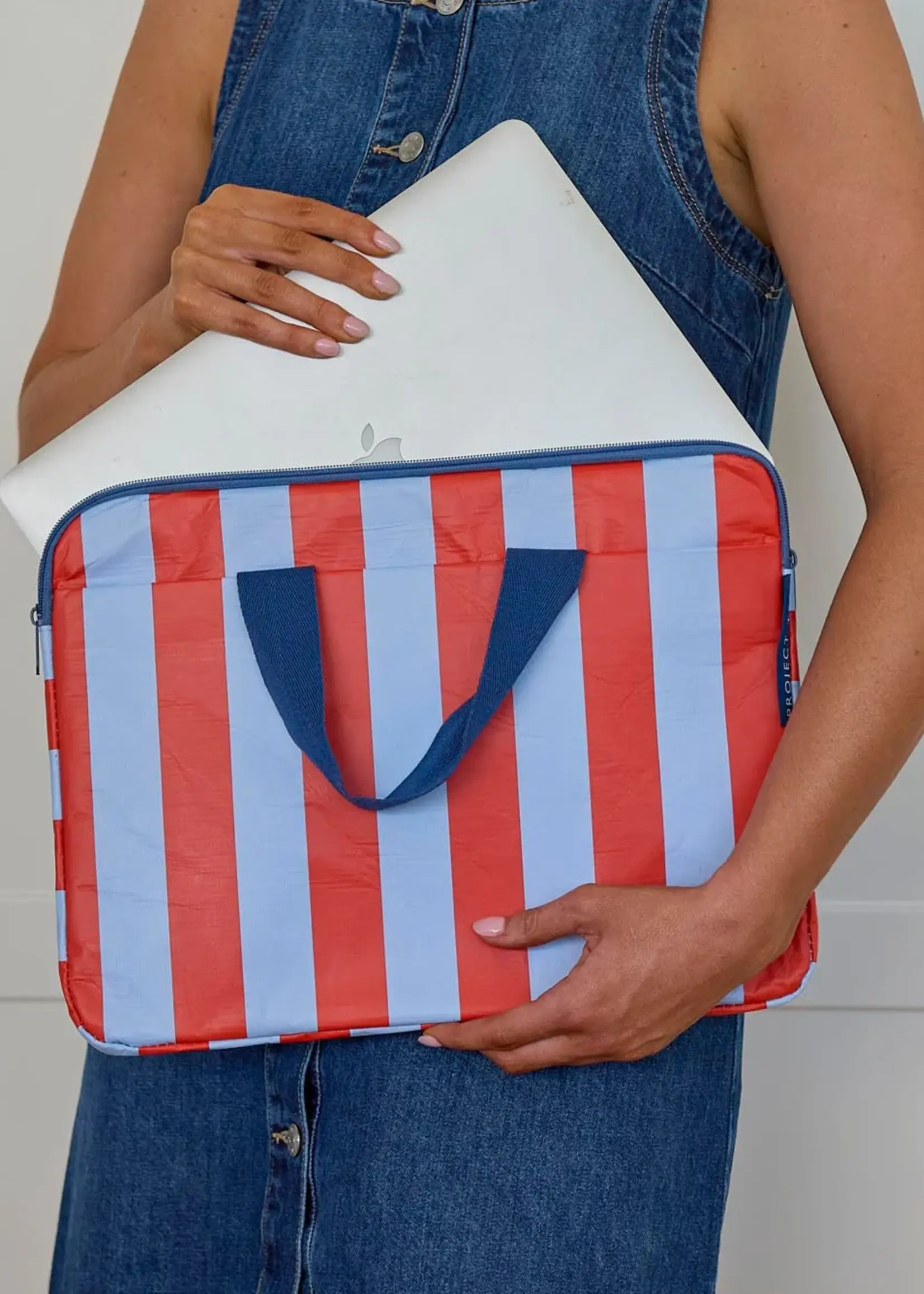 Project Ten Laptop Case - Red Blue Stripe