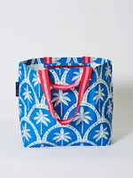 Medium Tote - Blue Palm