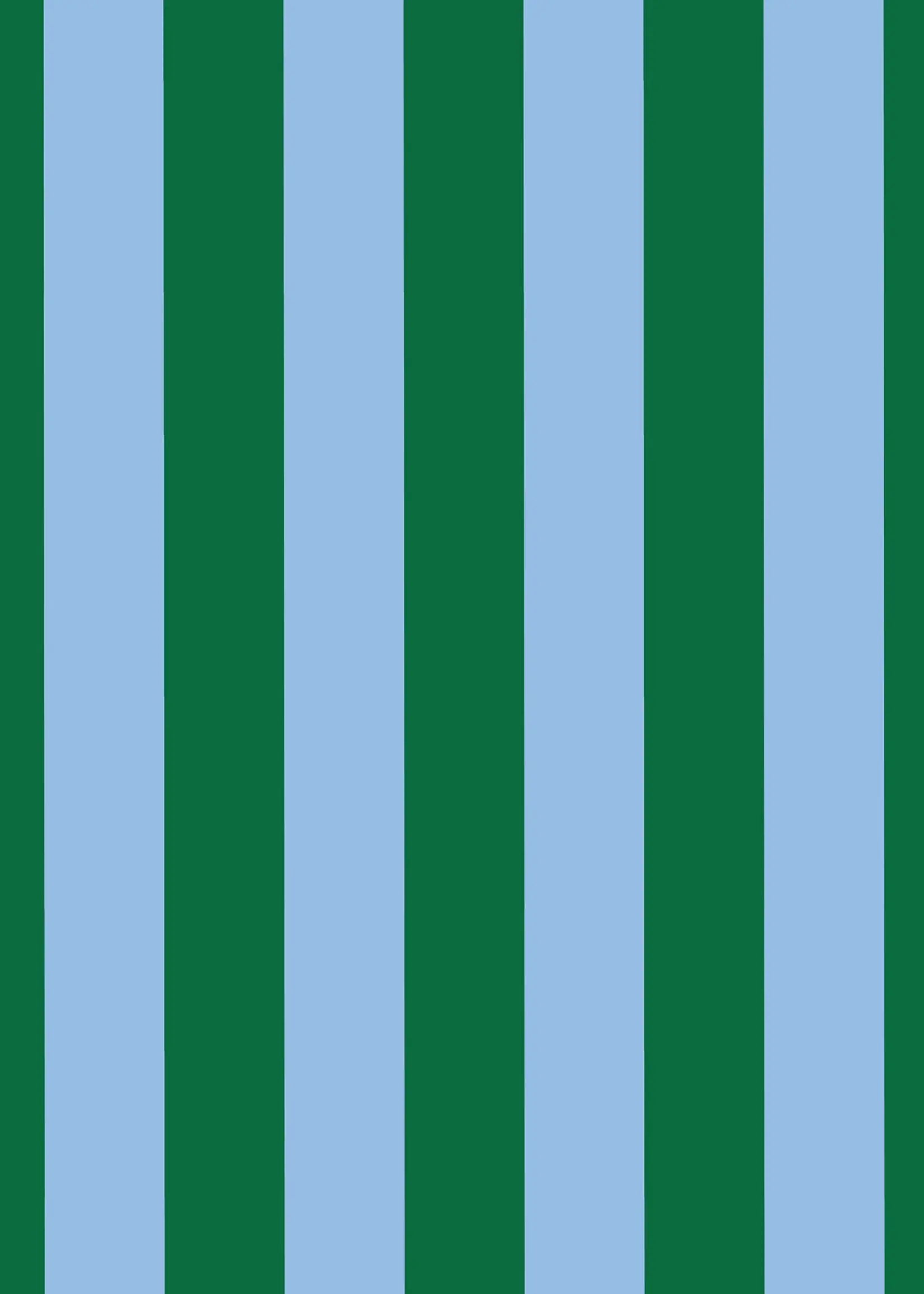 Tiny Zip Pouch - Green Blue Stripe