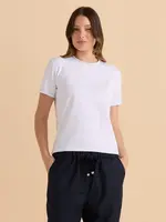 Betty Basic Cotton Slim Fit Tee - White