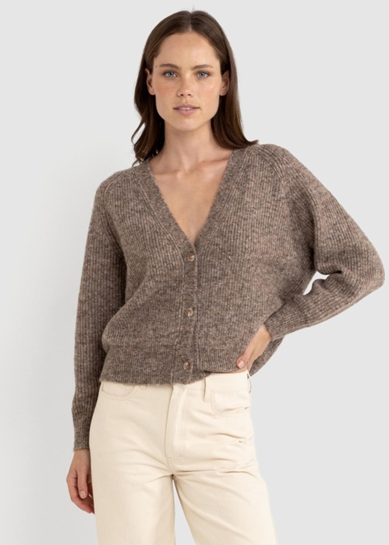 Rhythm Quinn Knit Cardigan - Oatmeal