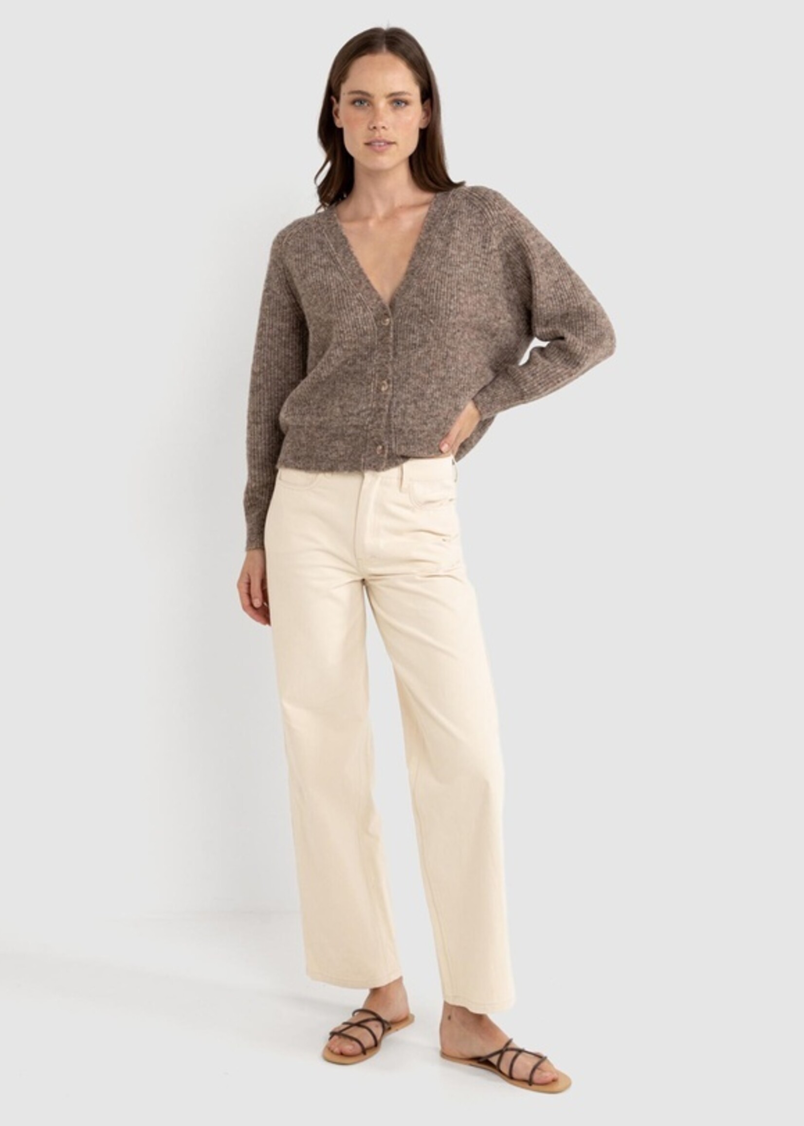 Rhythm Quinn Knit Cardigan - Oatmeal