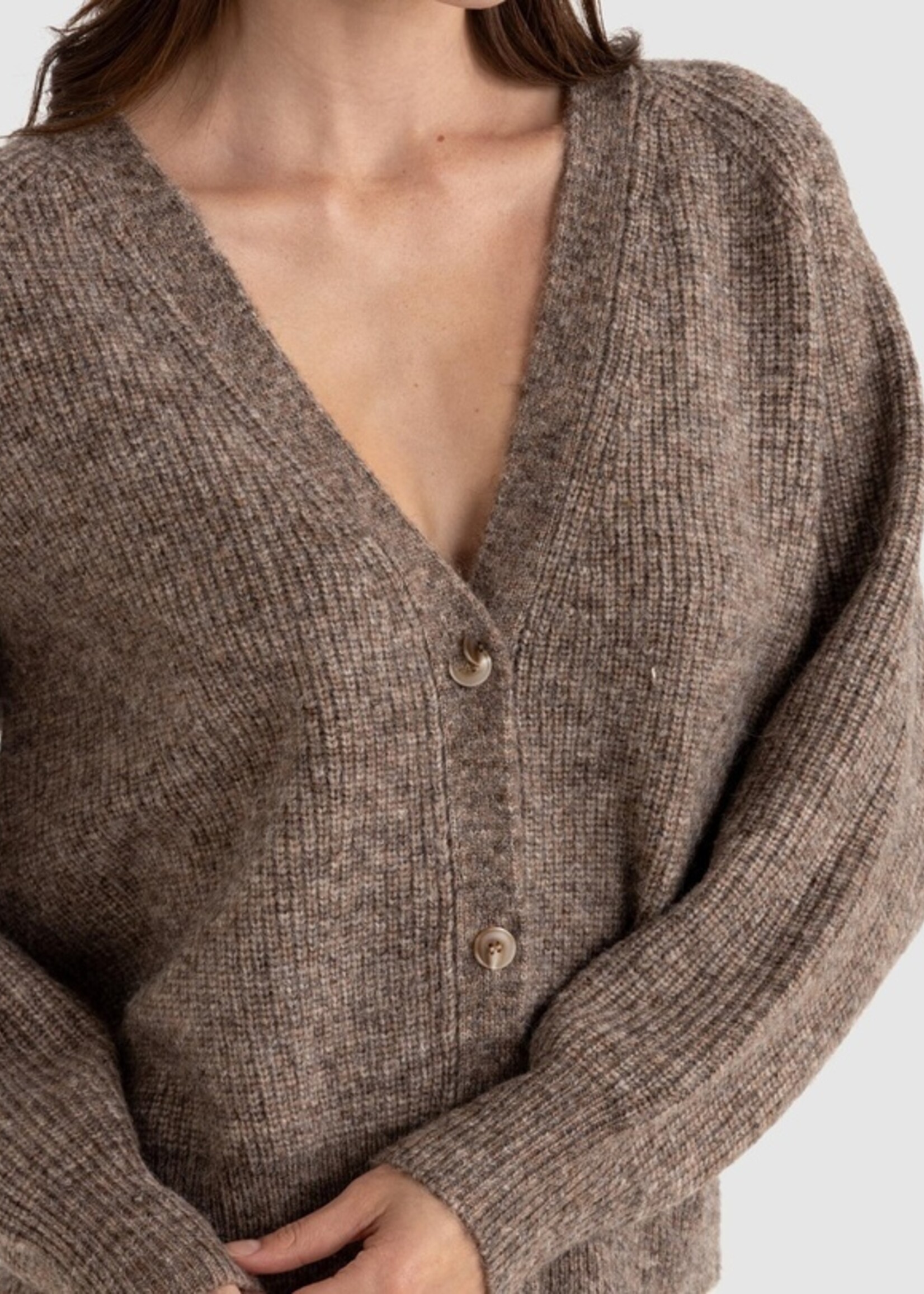 Rhythm Quinn Knit Cardigan - Oatmeal