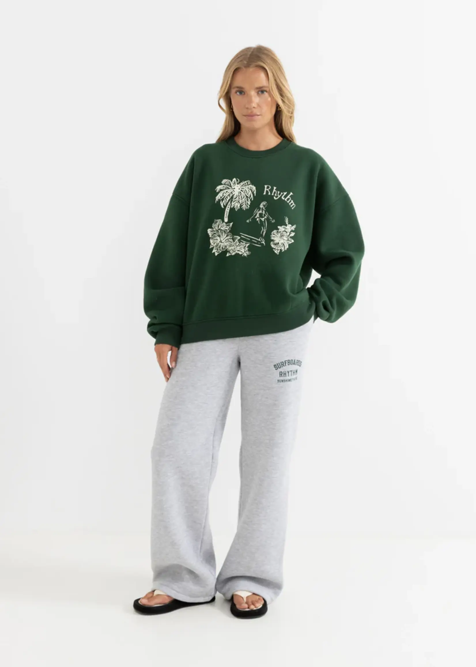 Rhythm Surf Wide Leg Leisure Pant - Grey