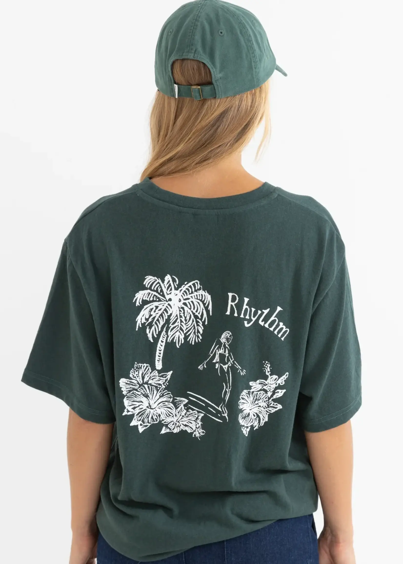 Rhythm Surf Rider Oversized T-Shirt - Forest