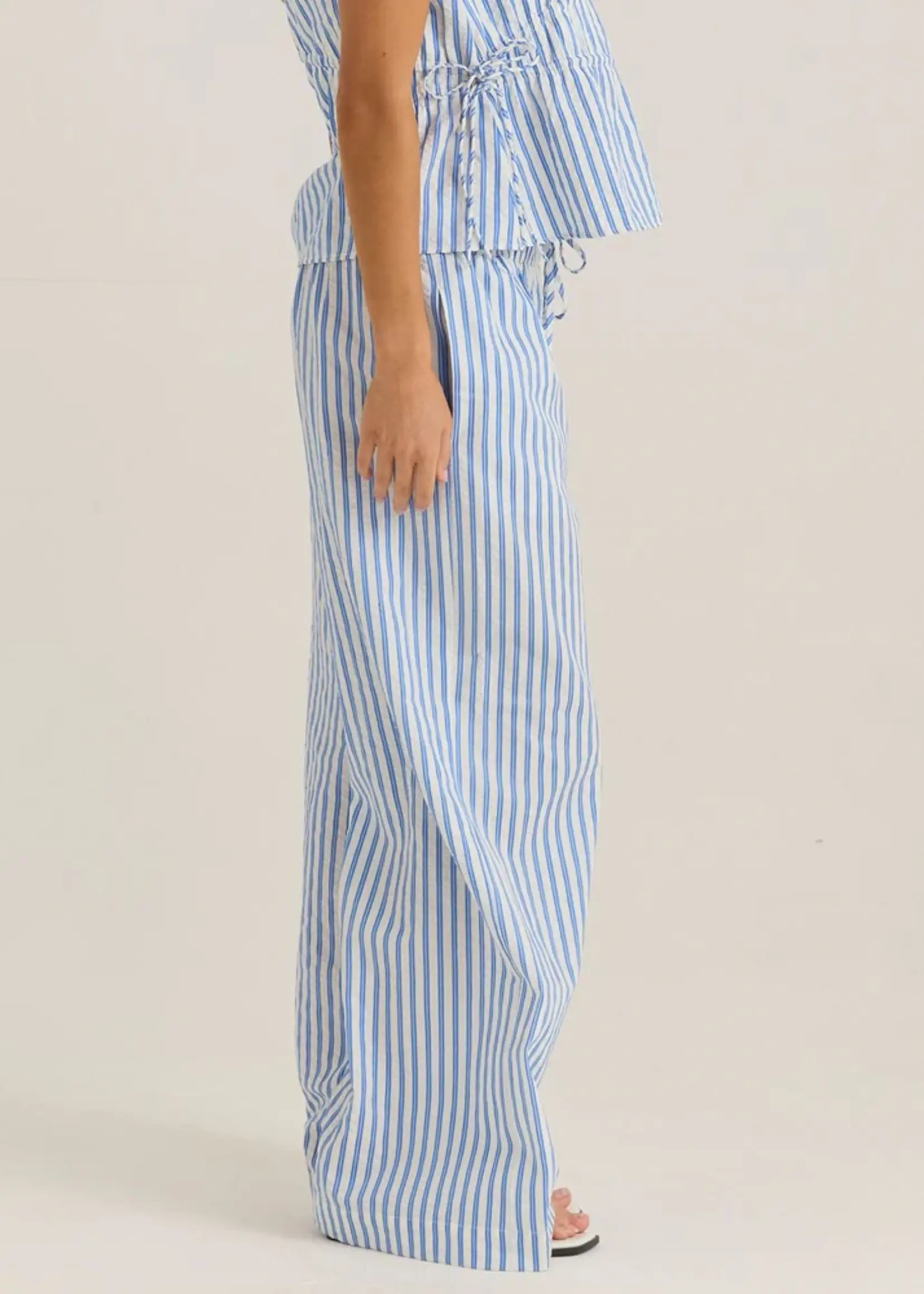 Aziza Pant - Blue/White Stripe