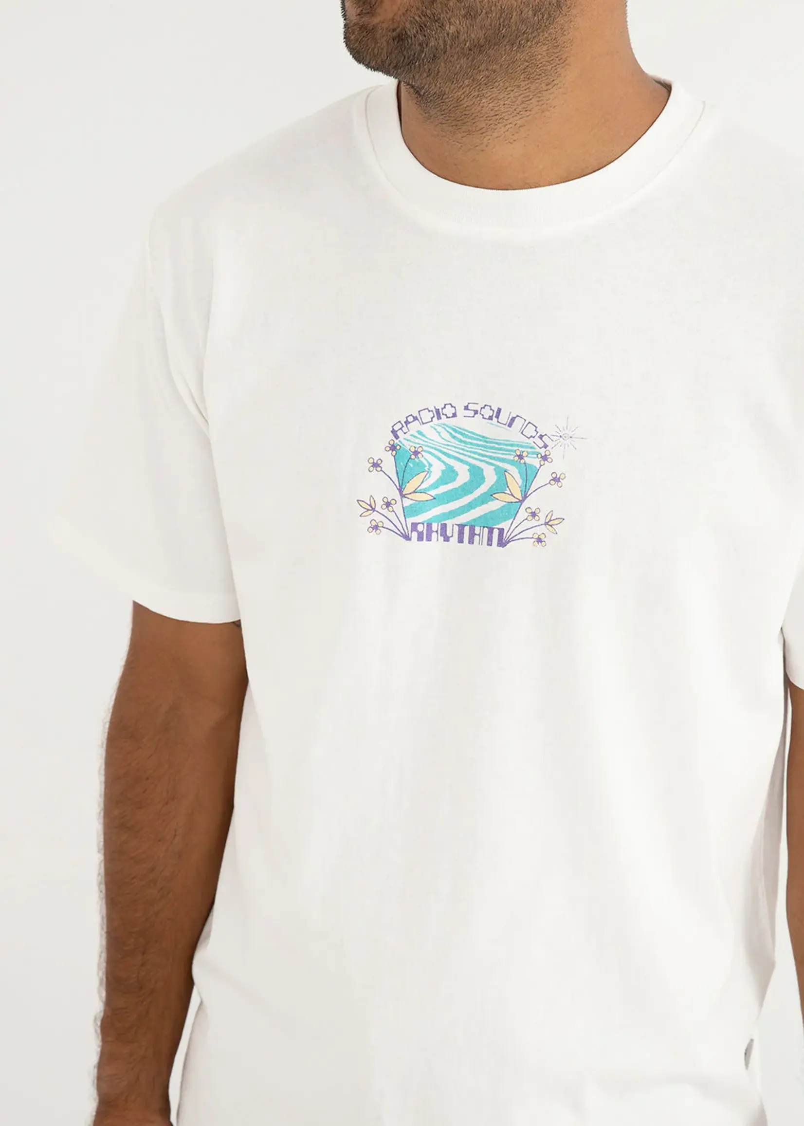 Rhythm Sound Stream Vintage T Shirt - Vintage White