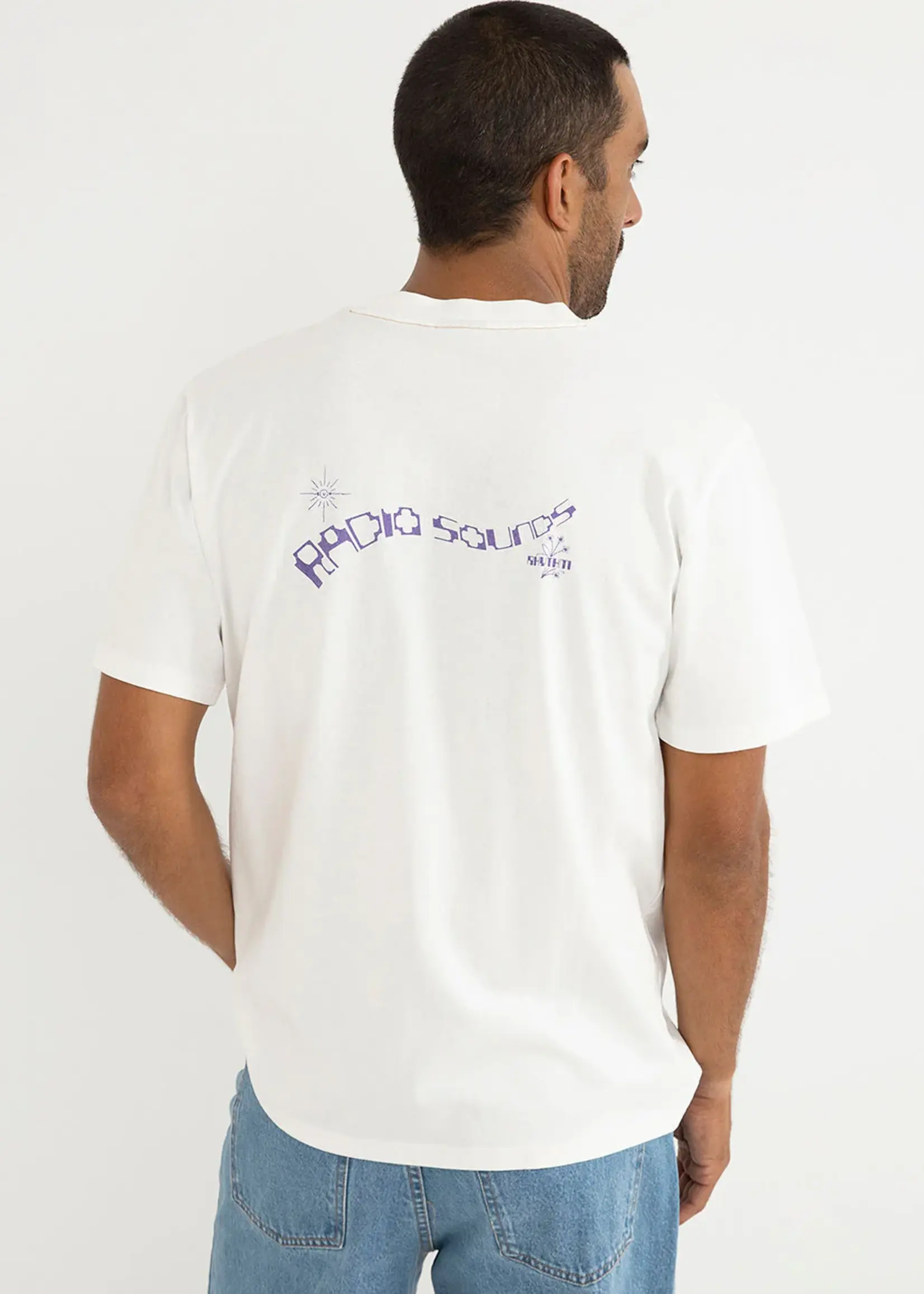 Rhythm Sound Stream Vintage T Shirt - Vintage White