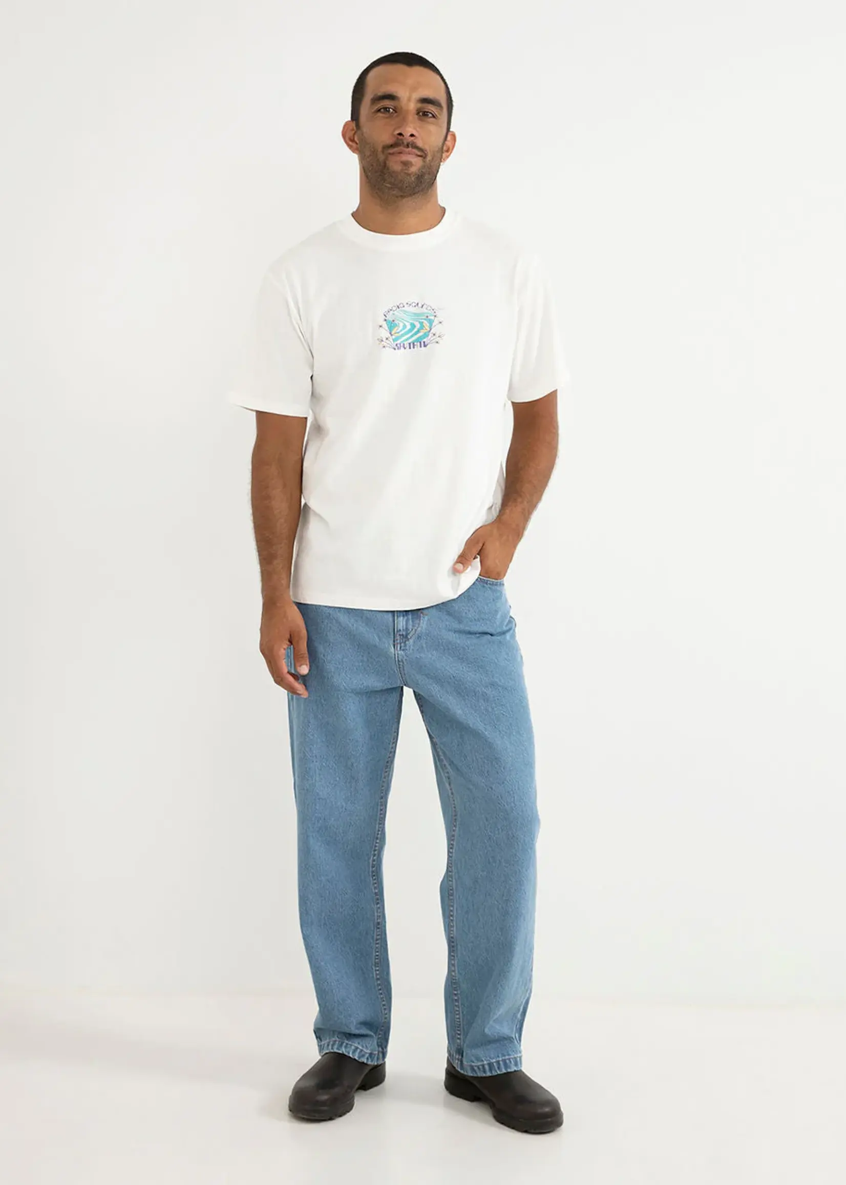 Rhythm Sound Stream Vintage T Shirt - Vintage White