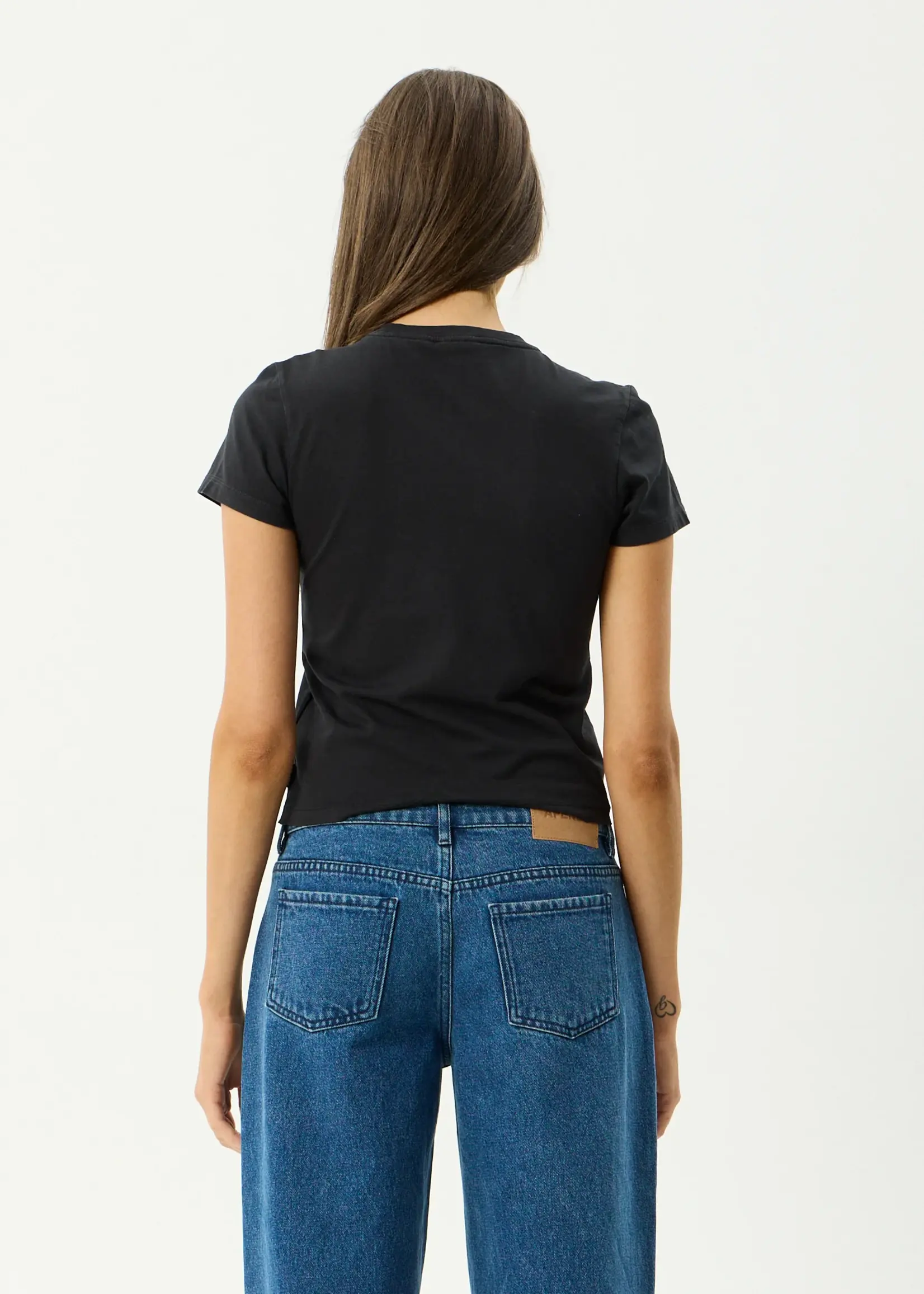 Afends Good Nature Baby Tee - Stone Black