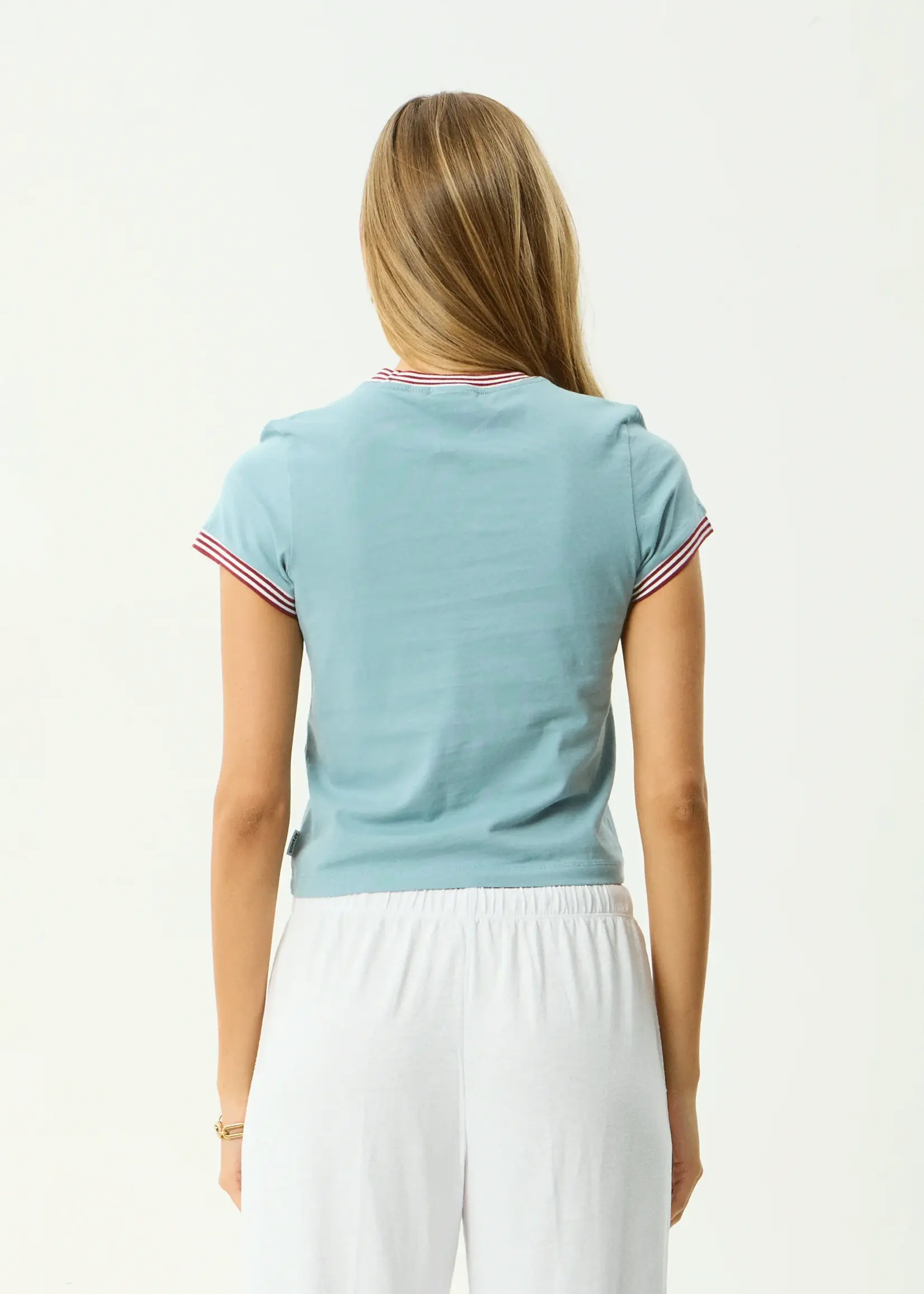 Afends Plenty Baby Tee - Overcast