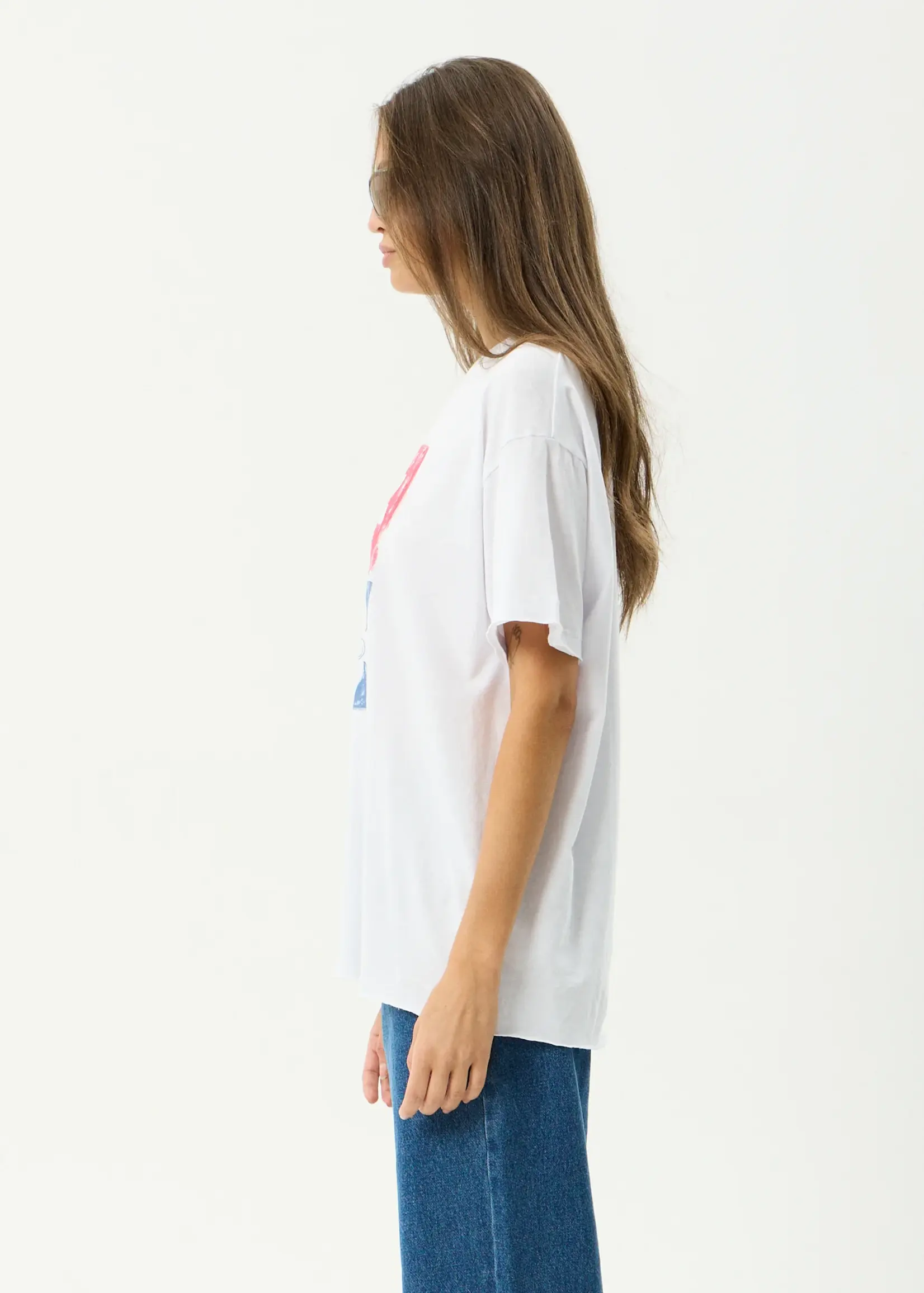 Afends Zephyr Oversized Tee - White