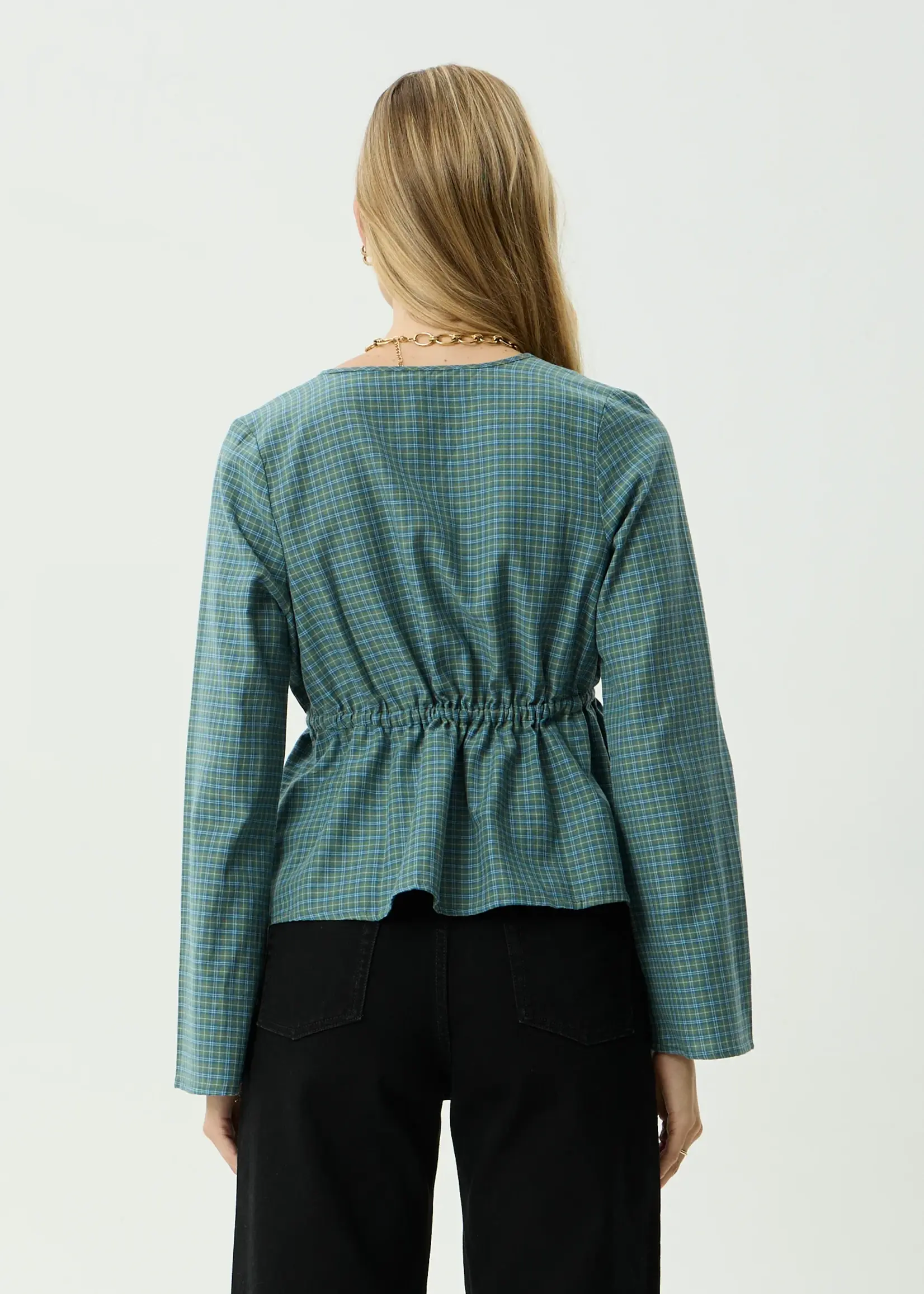 Afends Voyager Tie Top - Deep Olive