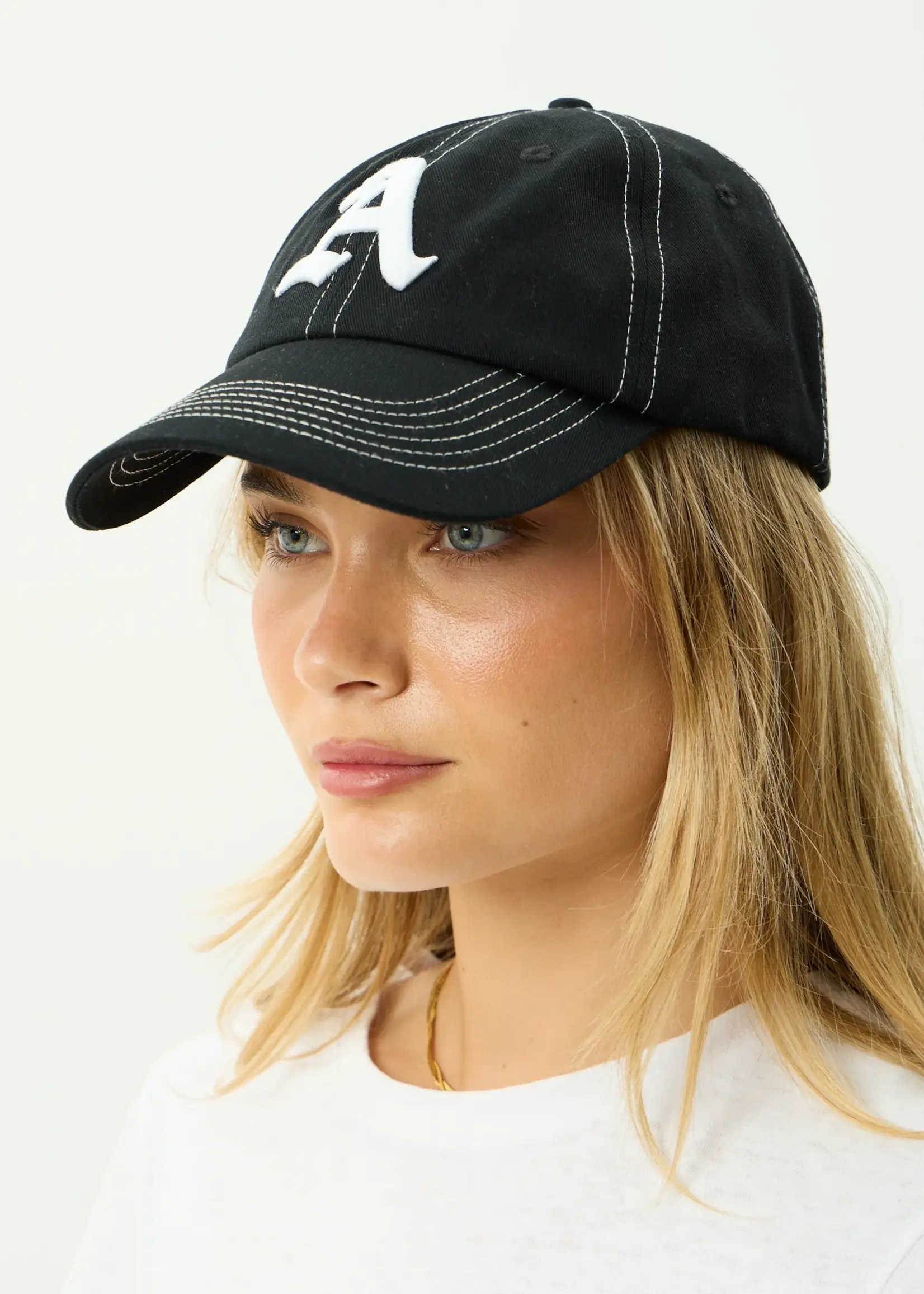 Afends Ayy Six Panel Cap - Black